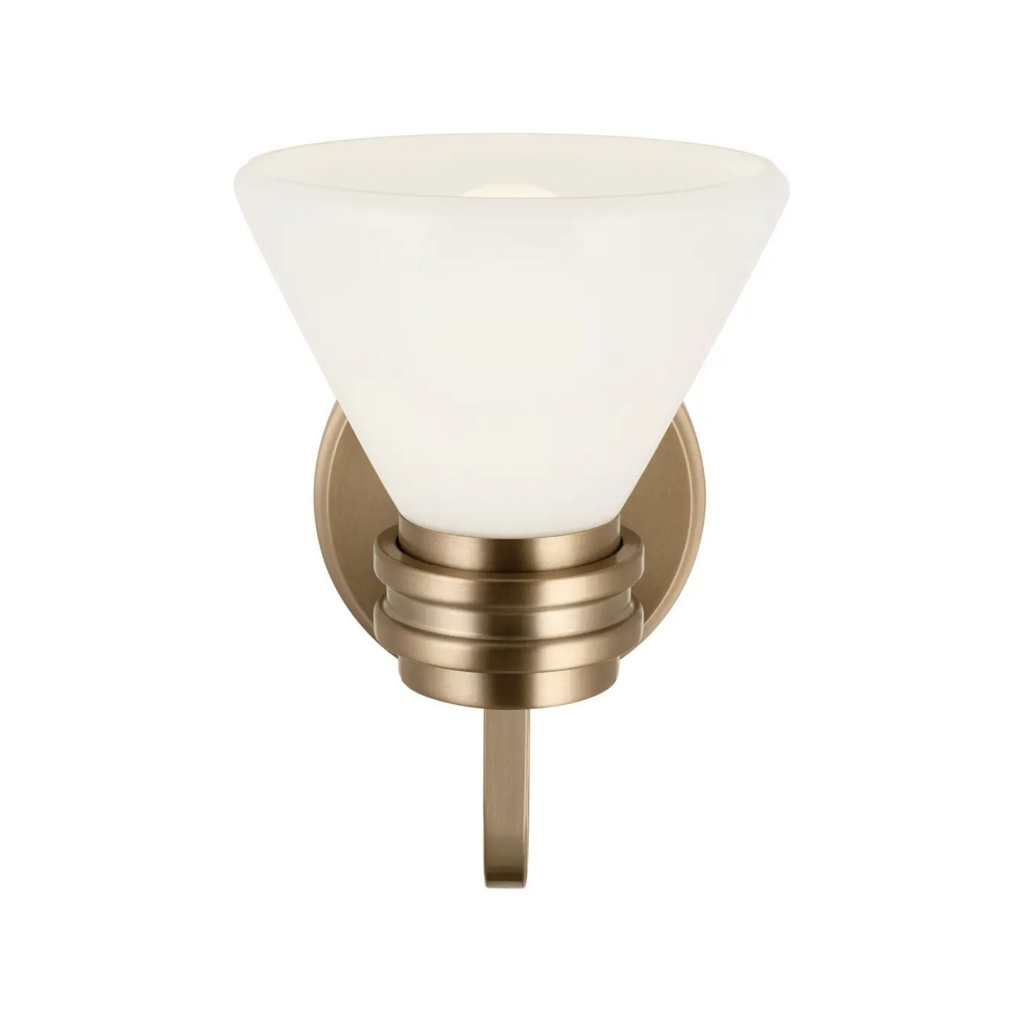 Farum 7" Wall Sconce, Champagne Bronze Finish, Opal Glass