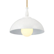 Kichler Fira 18 in. 1-Light Pendant, White Metal Shade