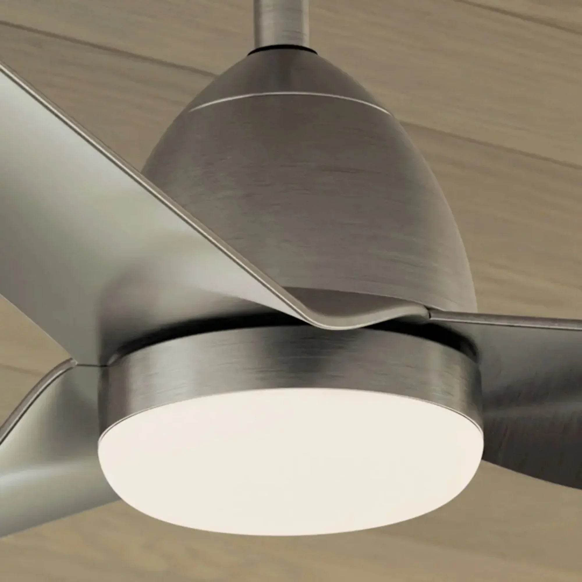 Fit 54" Brushed Nickel Wet Rated LED Ceiling Fan