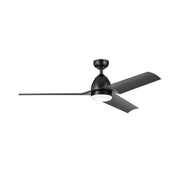 Fit 54" Satin Black Wet Rated LED Ceiling Fan