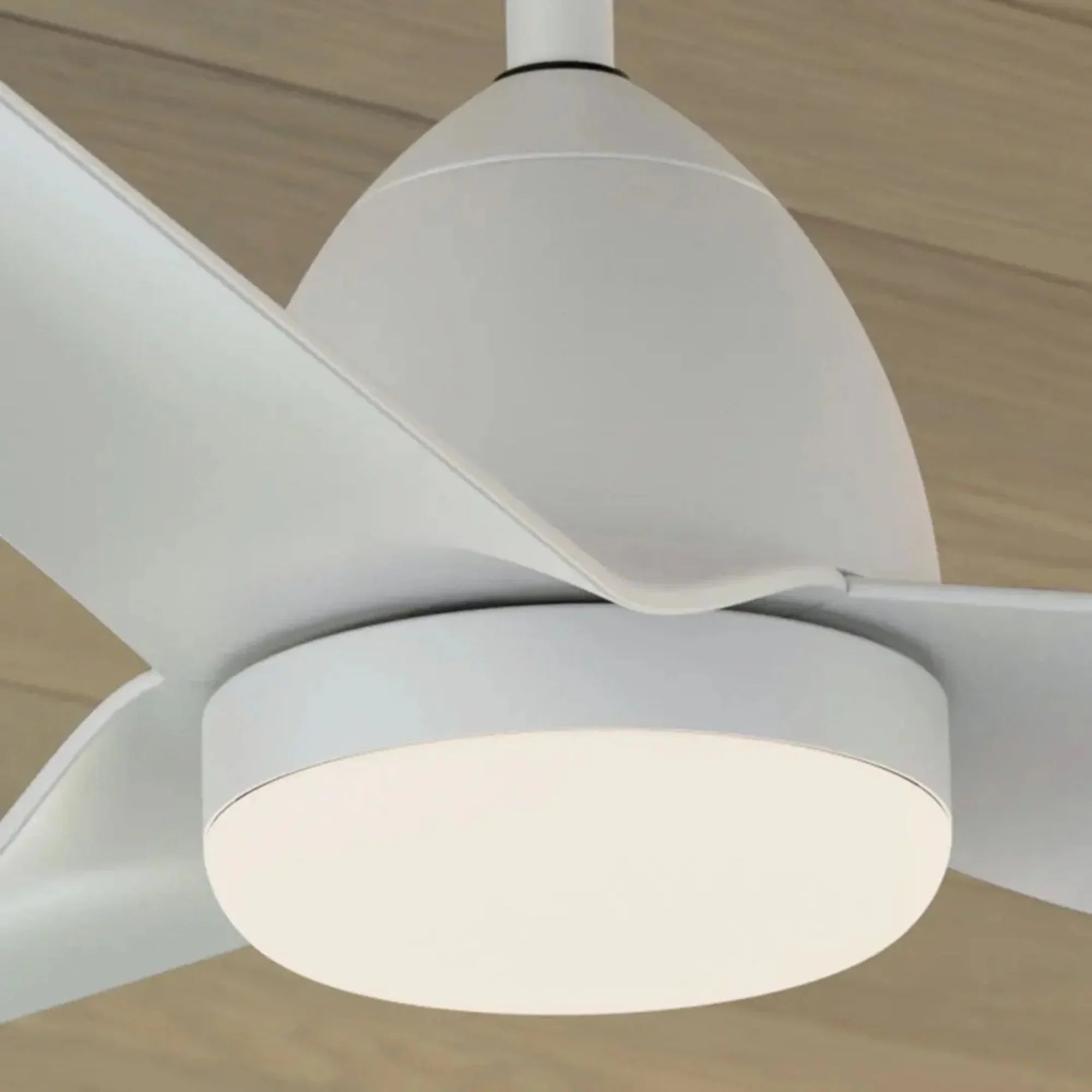 Fit 54" White Wet Rated LED Ceiling Fan
