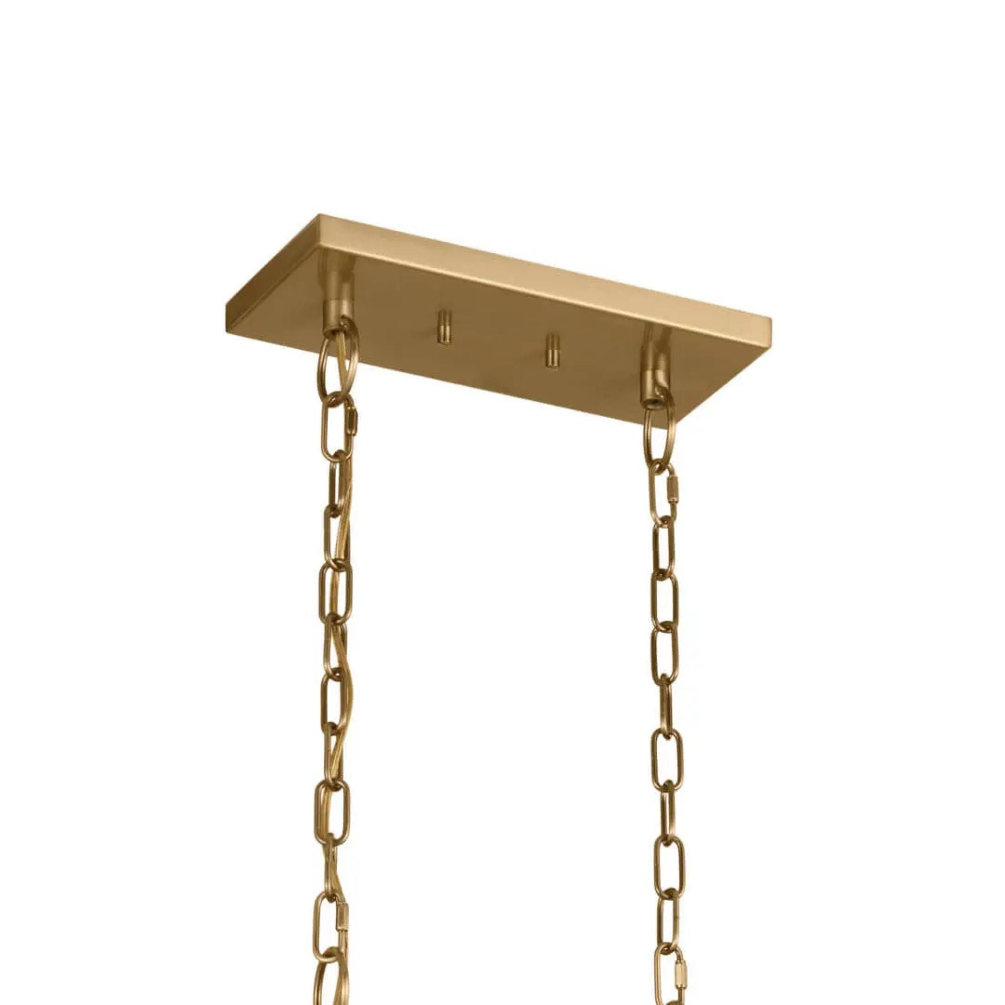 Kichler Lighting - Florence 40" 6-Light Linear Chandelier, Brushed Natural Brass Finish | Bees Lighting