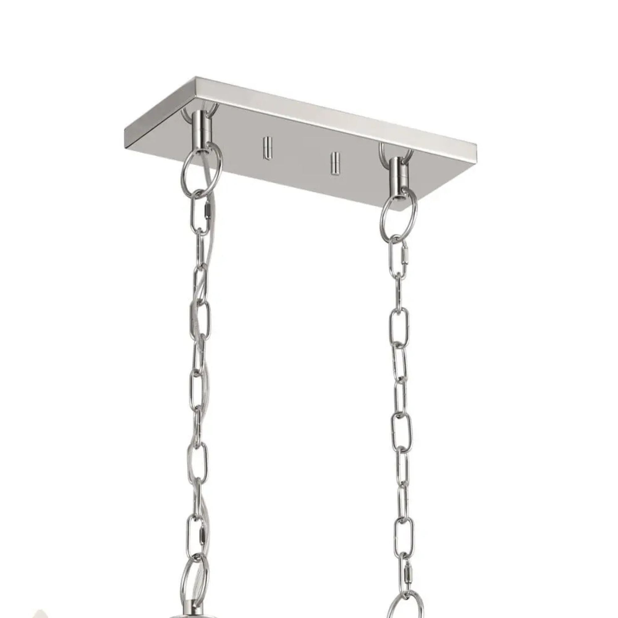 Kichler Lighting - Florence 40" 6-Light Linear Chandelier, Polished Nickel Finish | Bees Lighting