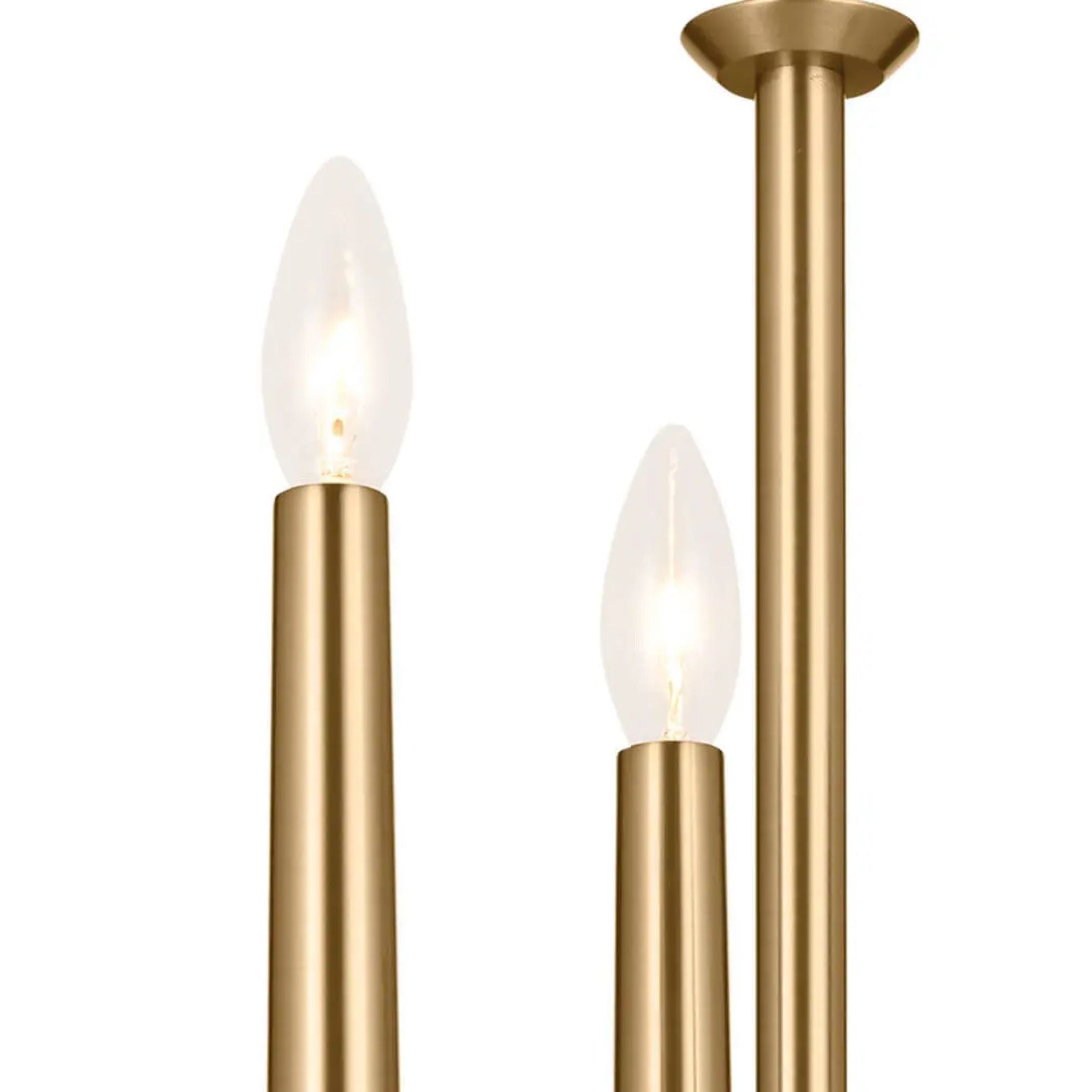Kichler Lighting - Florence 11" 3-Light Mini Chandelier, Brushed Natural Brass Finish | Bees Lighting