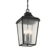 Kichler Lighting - Forestdale 20" 4-Light Outdoor Pendant, Textured Black Finish | Bees Lighting