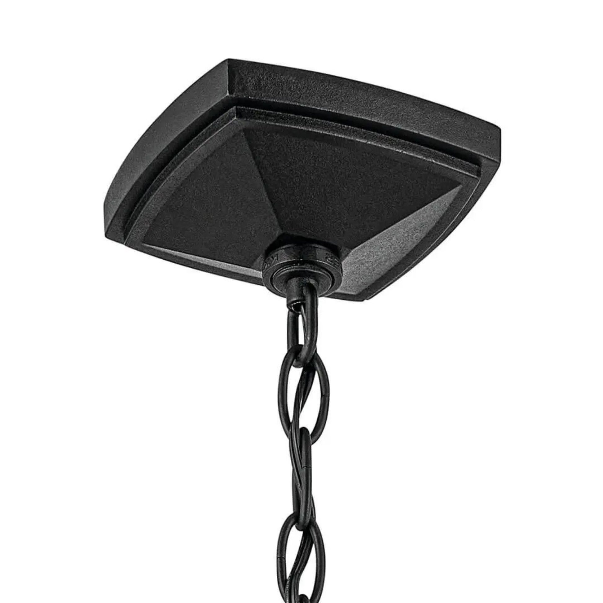 Kichler Lighting - Forestdale 20" 4-Light Outdoor Pendant, Textured Black Finish | Bees Lighting