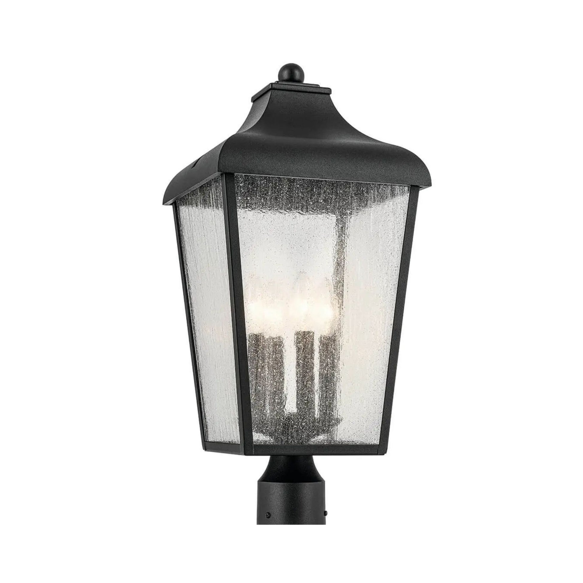 Kichler Lighting - Forestdale 22" 4-Light Outdoor Post Light, Textured Black Finish | Bees Lighting