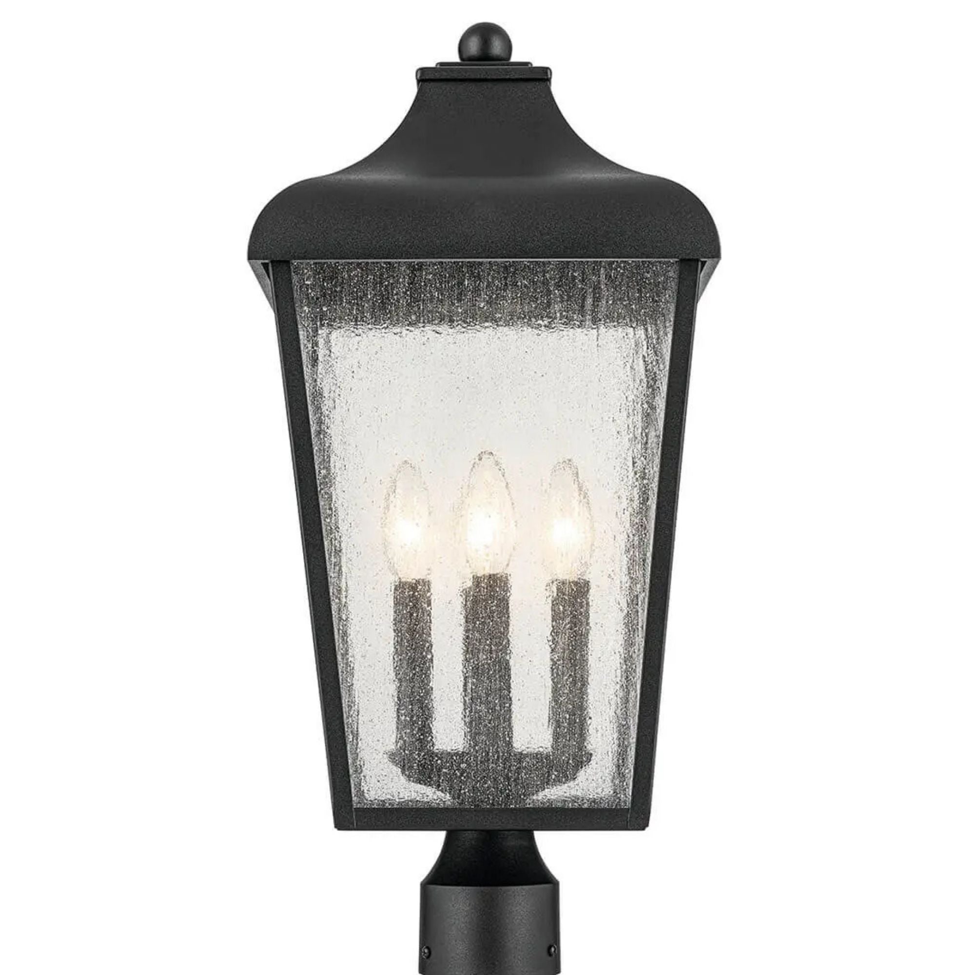 Forestdale 22" 4-Light Outdoor Post Light, Textured Black Finish
