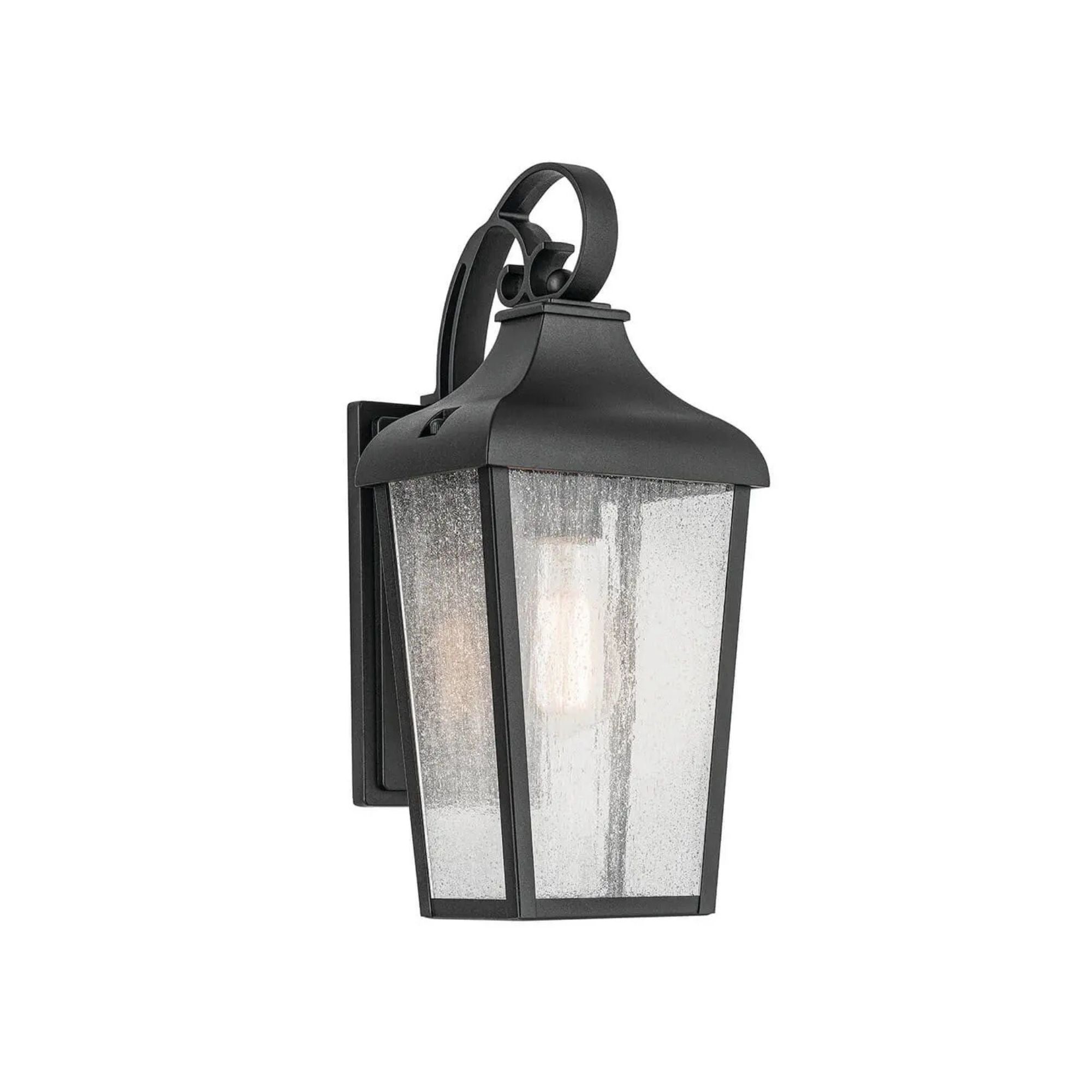Forestdale 15" Outdoor Wall Light, Textured Black Finish