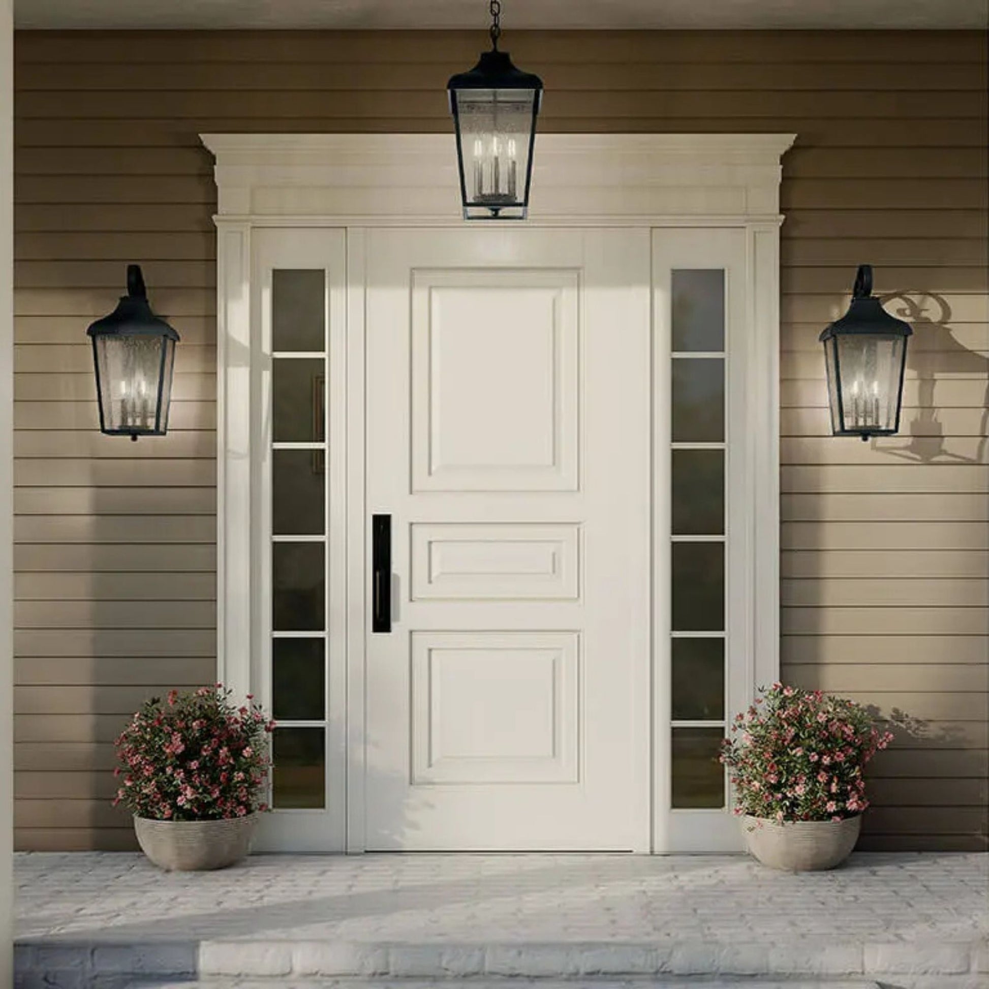 Kichler Lighting - Forestdale 22" 2-Light Outdoor Wall Light, Textured Black Finish | Bees Lighting