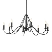 Kichler Freesia 38 in. 8-Light Chandelier, Textured Black