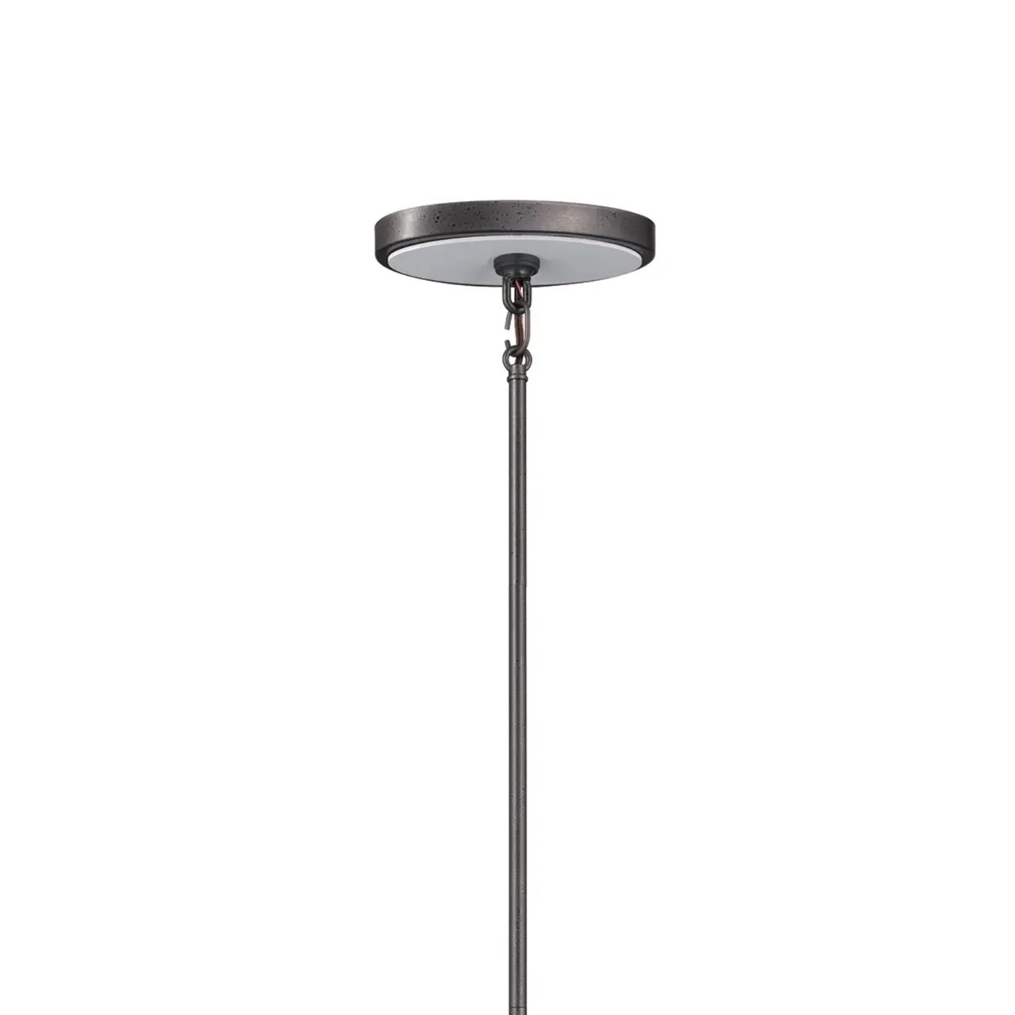 Kichler Freesia 20 in. 8-Light Chandelier, Anvil Iron with White Accents