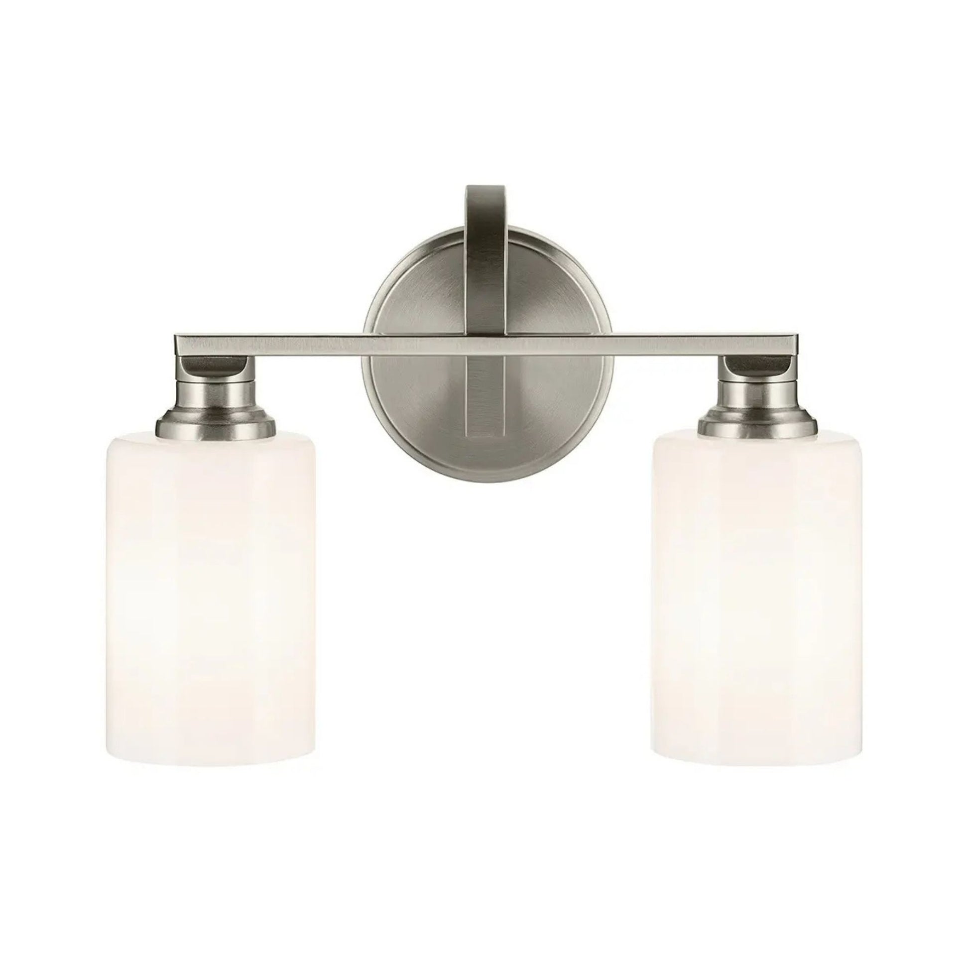 Kichler Lighting - Gioe 14" 2-Light Bath Vanity Light, Chrome Finish Etched Glass | Bees Lighting