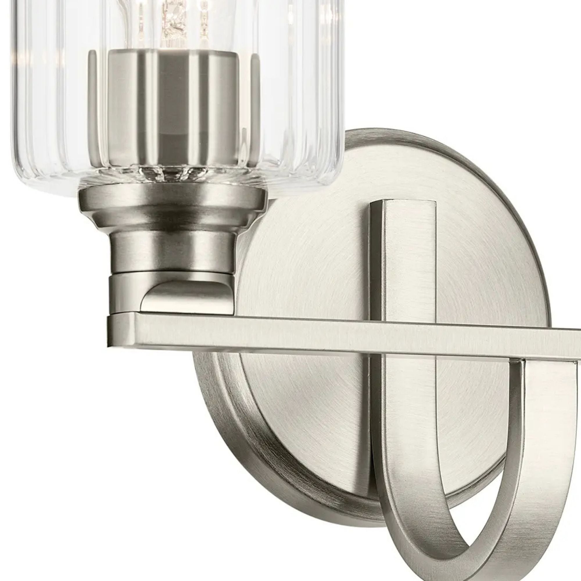 Kichler Lighting - Gioe 14" 2-Light Bath Vanity Light, Chrome Finish Fluted Glass | Bees Lighting