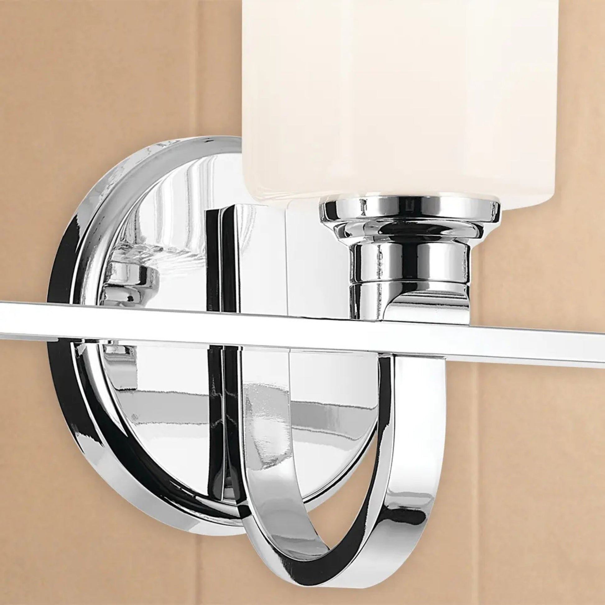 Kichler Lighting - Gioe 24" 3-Light Bath Vanity Light, Chrome Finish Etched Glass | Bees Lighting