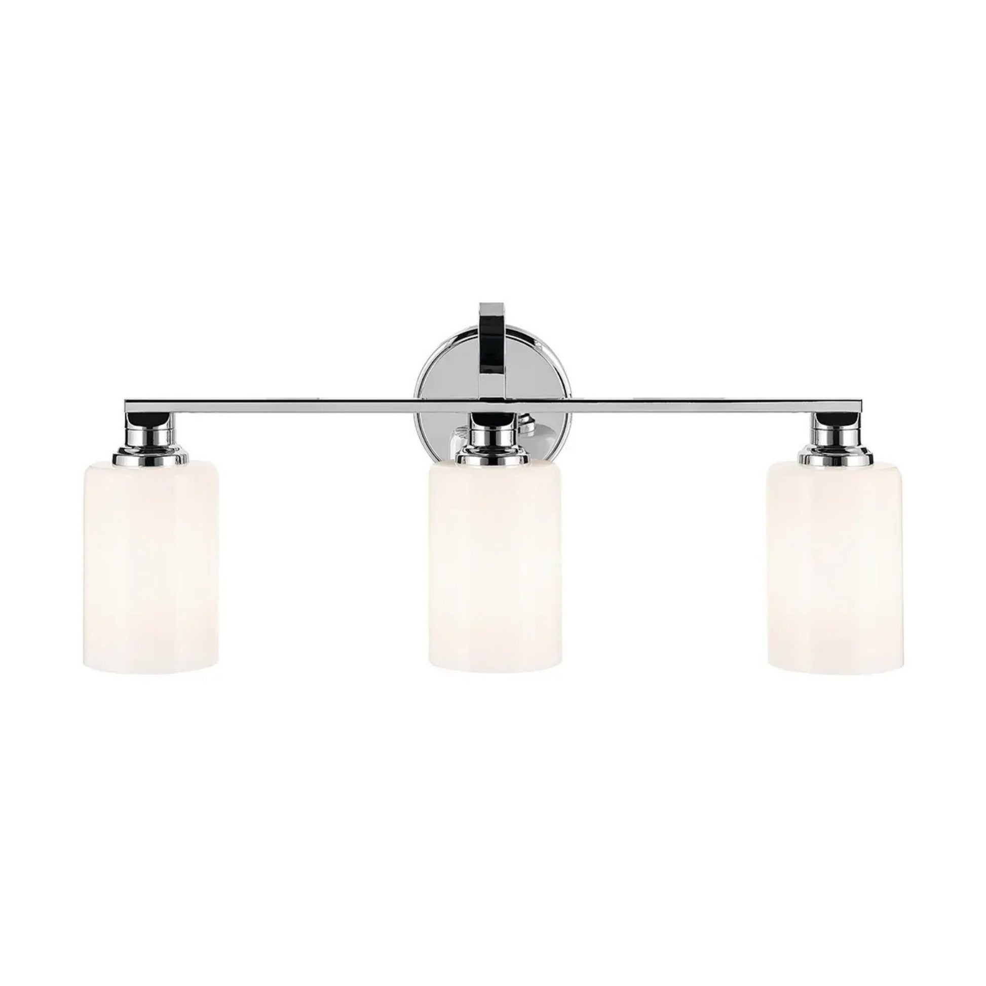 Kichler Lighting - Gioe 24" 3-Light Bath Vanity Light, Chrome Finish Etched Glass | Bees Lighting