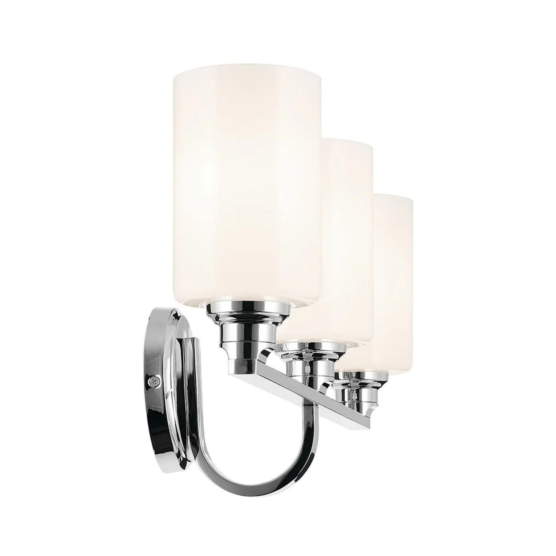 Kichler Lighting - Gioe 24" 3-Light Bath Vanity Light, Chrome Finish Etched Glass | Bees Lighting