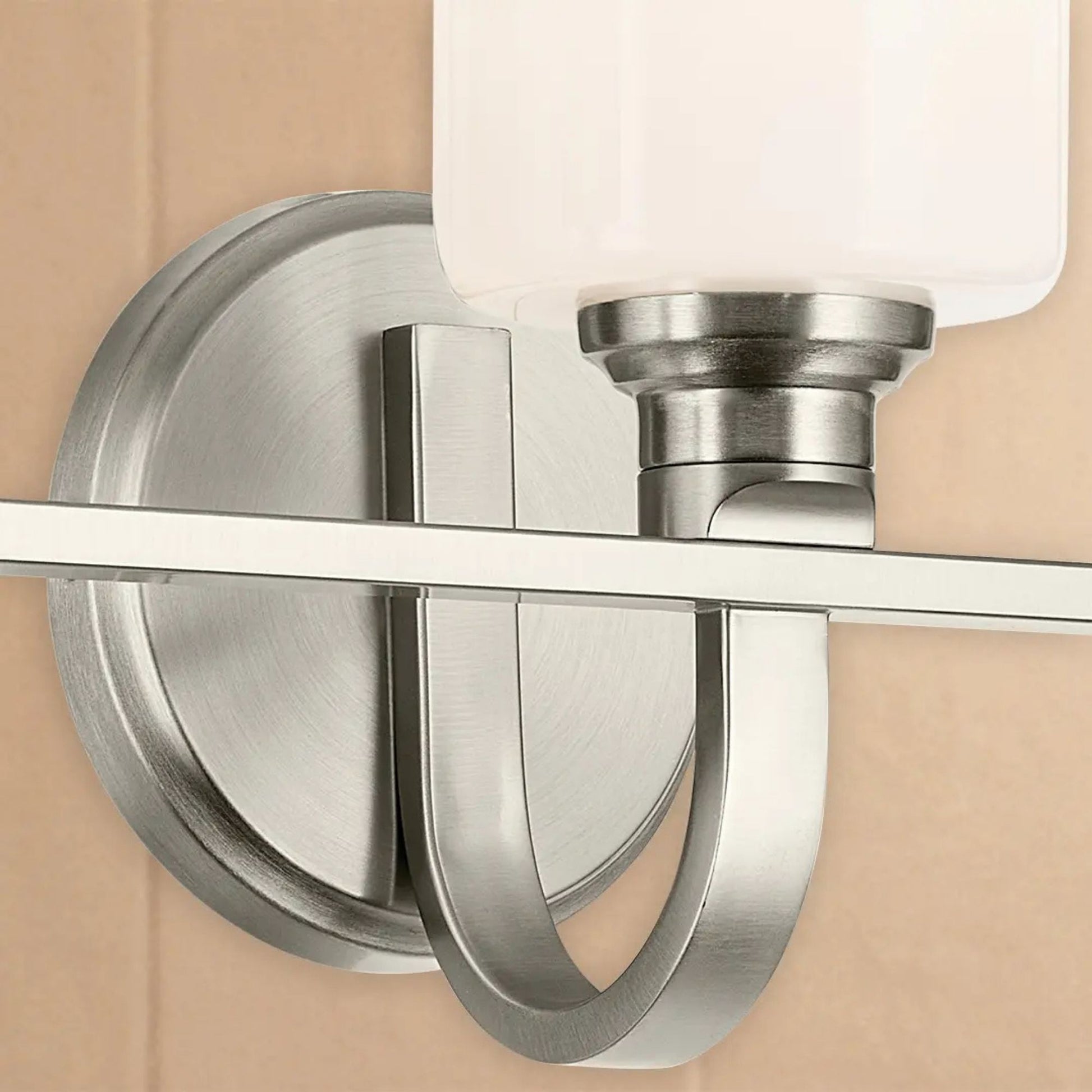 Kichler Lighting - Gioe 24" 3-Light Bath Vanity Light, Brushed Nickel Finish Etched Glass | Bees Lighting