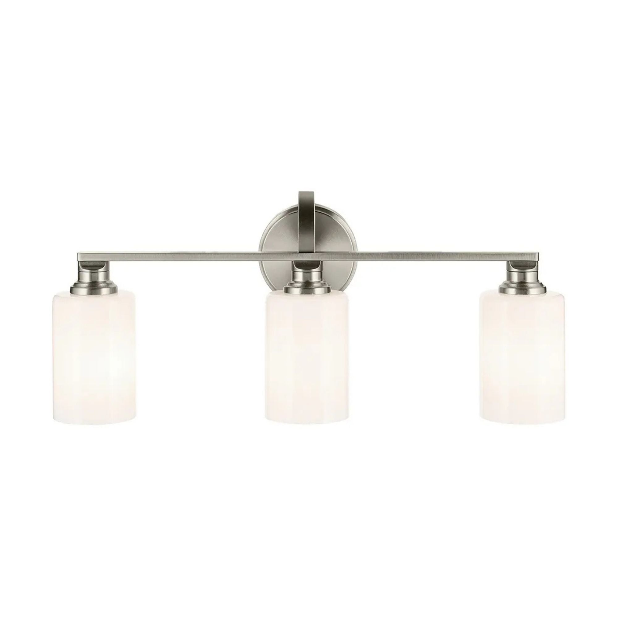 Kichler Lighting - Gioe 24" 3-Light Bath Vanity Light, Brushed Nickel Finish Etched Glass | Bees Lighting