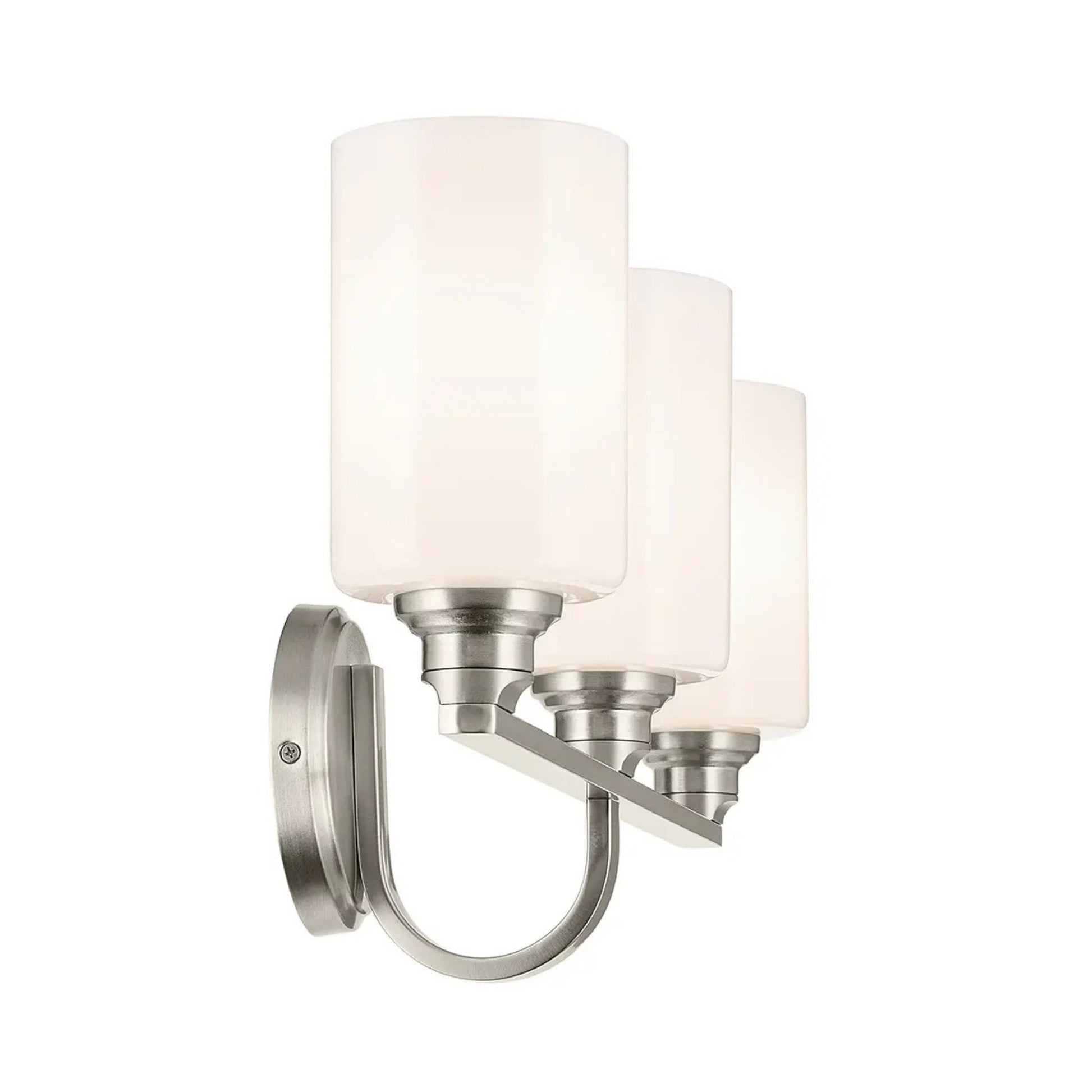 Kichler Lighting - Gioe 24" 3-Light Bath Vanity Light, Brushed Nickel Finish Etched Glass | Bees Lighting