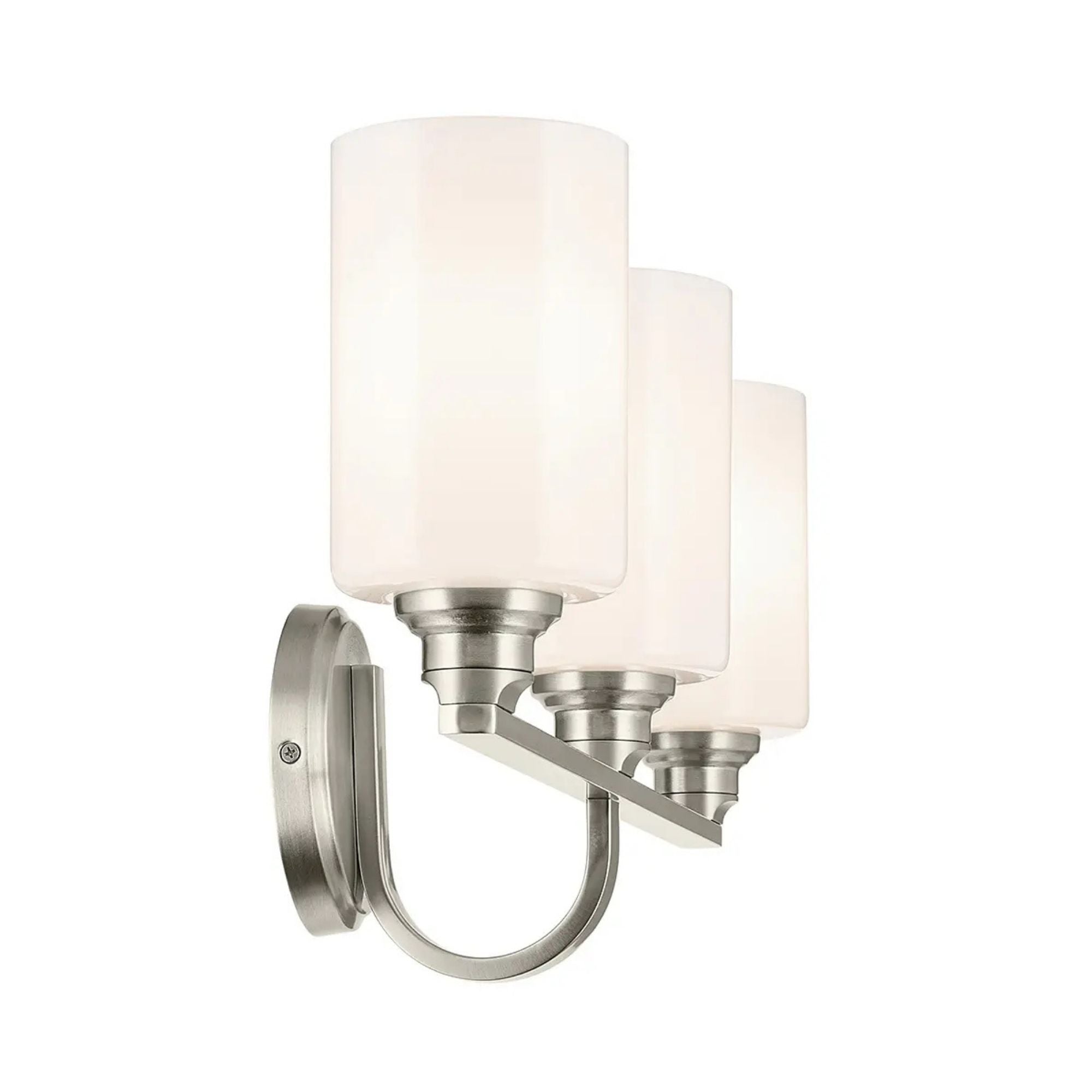 Kichler Lighting - Gioe 24" 3-Light Bath Vanity Light, Brushed Nickel Finish Etched Glass | Bees Lighting