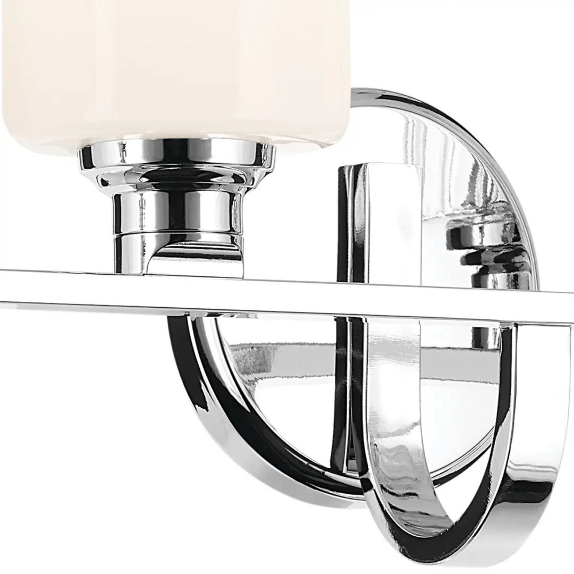 Kichler Lighting - Gioe 32" 4-Light Bath Vanity Light, Chrome Finish Etched Glass | Bees Lighting