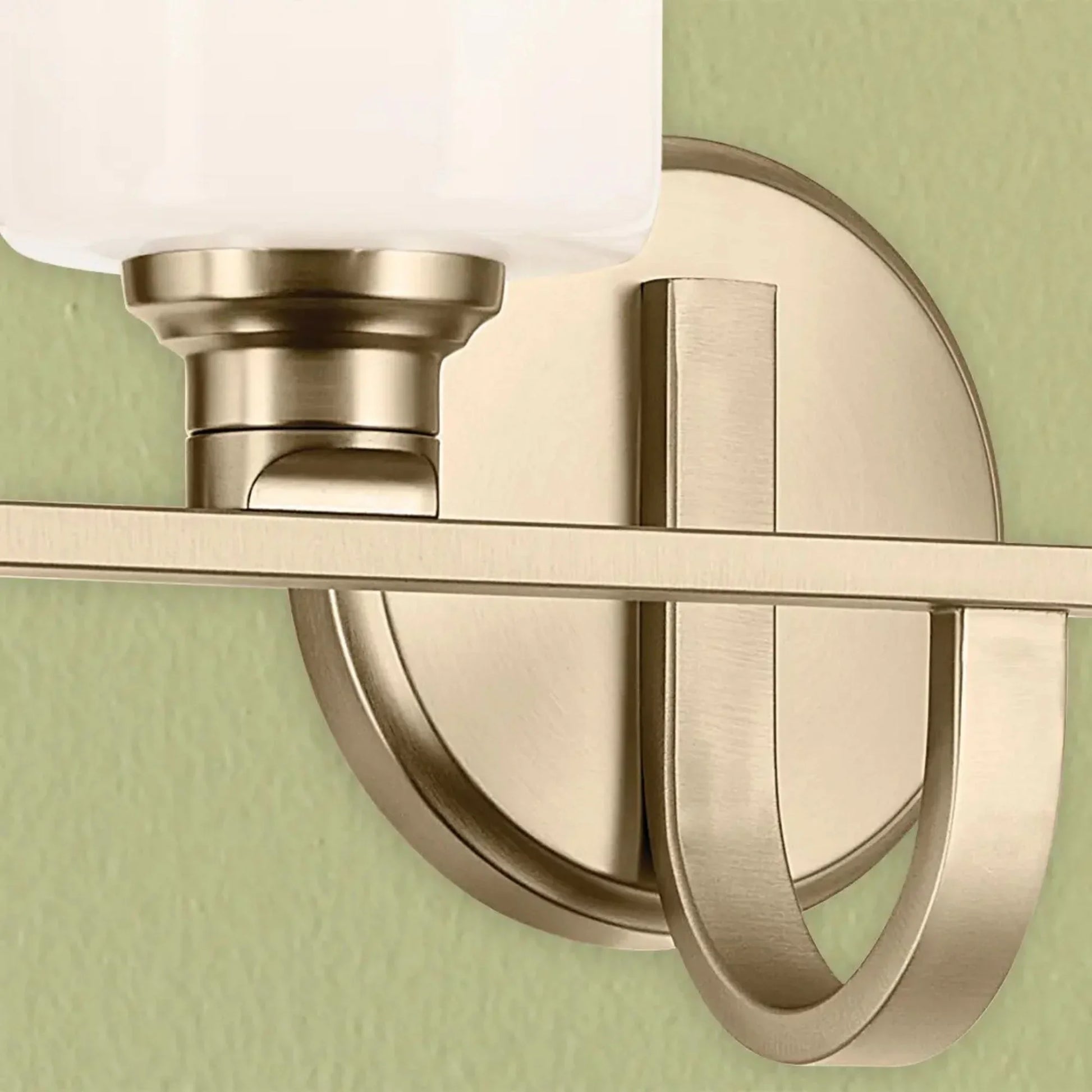 Kichler Lighting - Gioe 32" 4-Light Bath Vanity Light, Champagne Bronze Finish Etched Glass | Bees Lighting