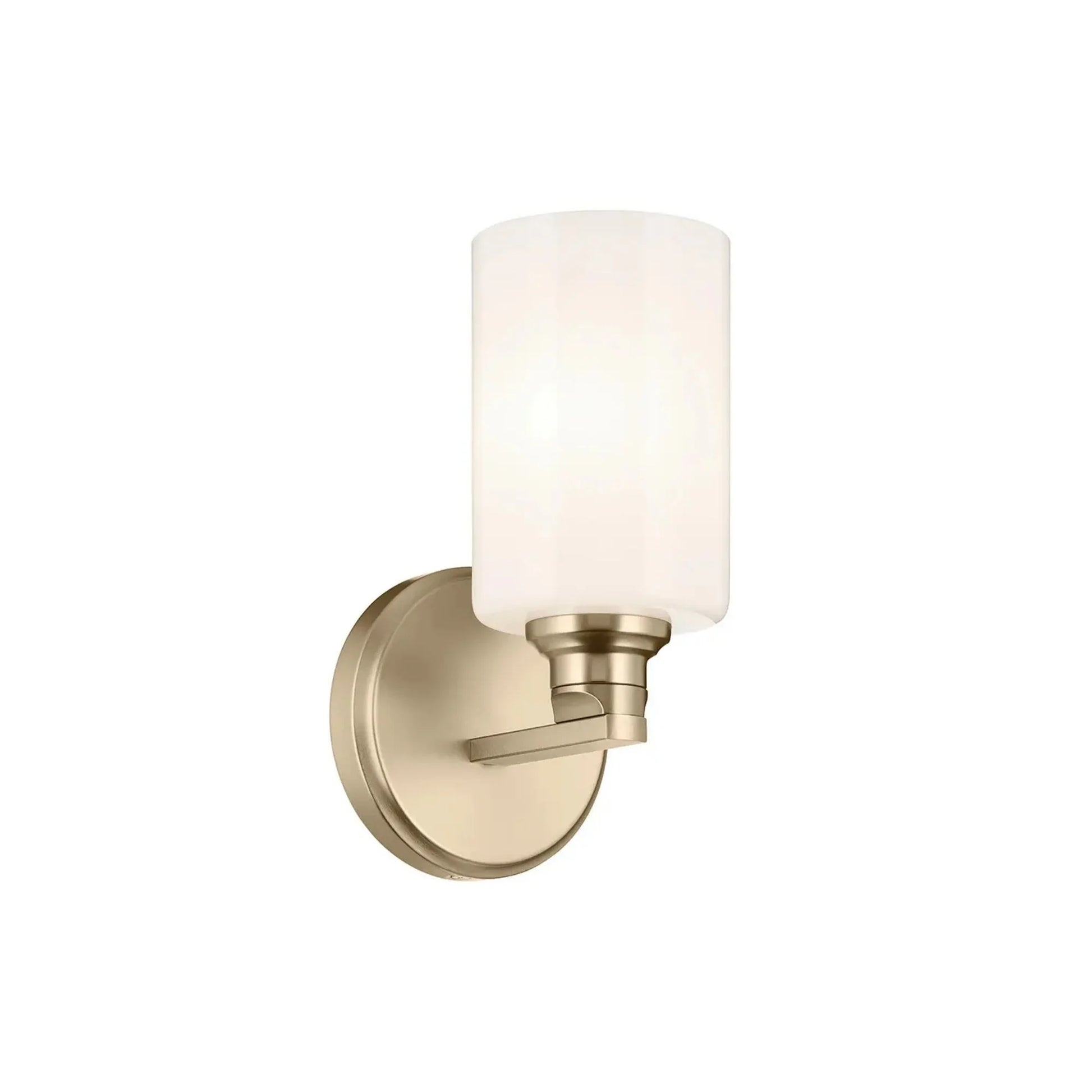 Kichler Lighting - Gioe 5" Wall Sconce, Champagne Bronze Finish, Opal Glass | Bees Lighting
