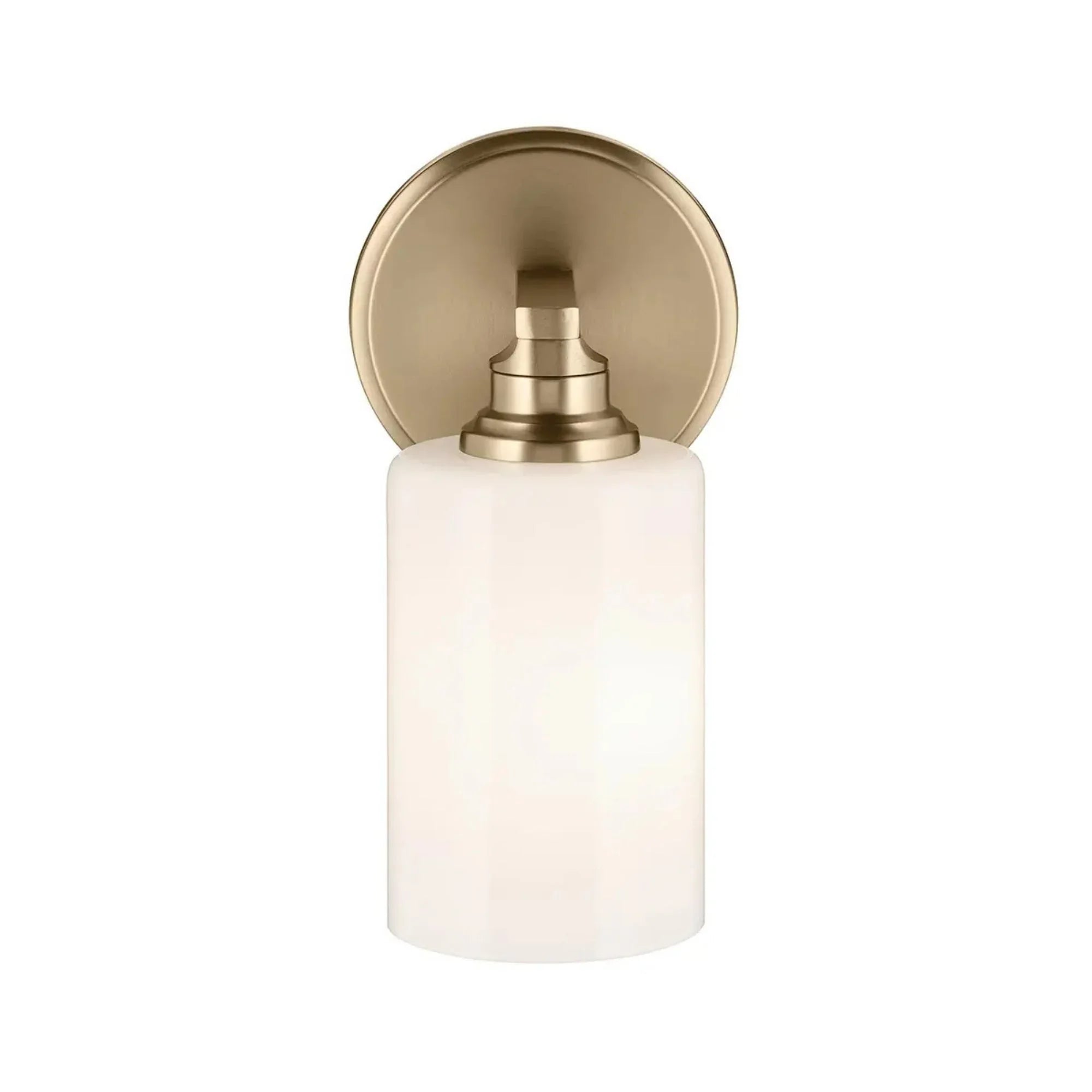 Kichler Lighting - Gioe 5" Wall Sconce, Champagne Bronze Finish, Opal Glass | Bees Lighting