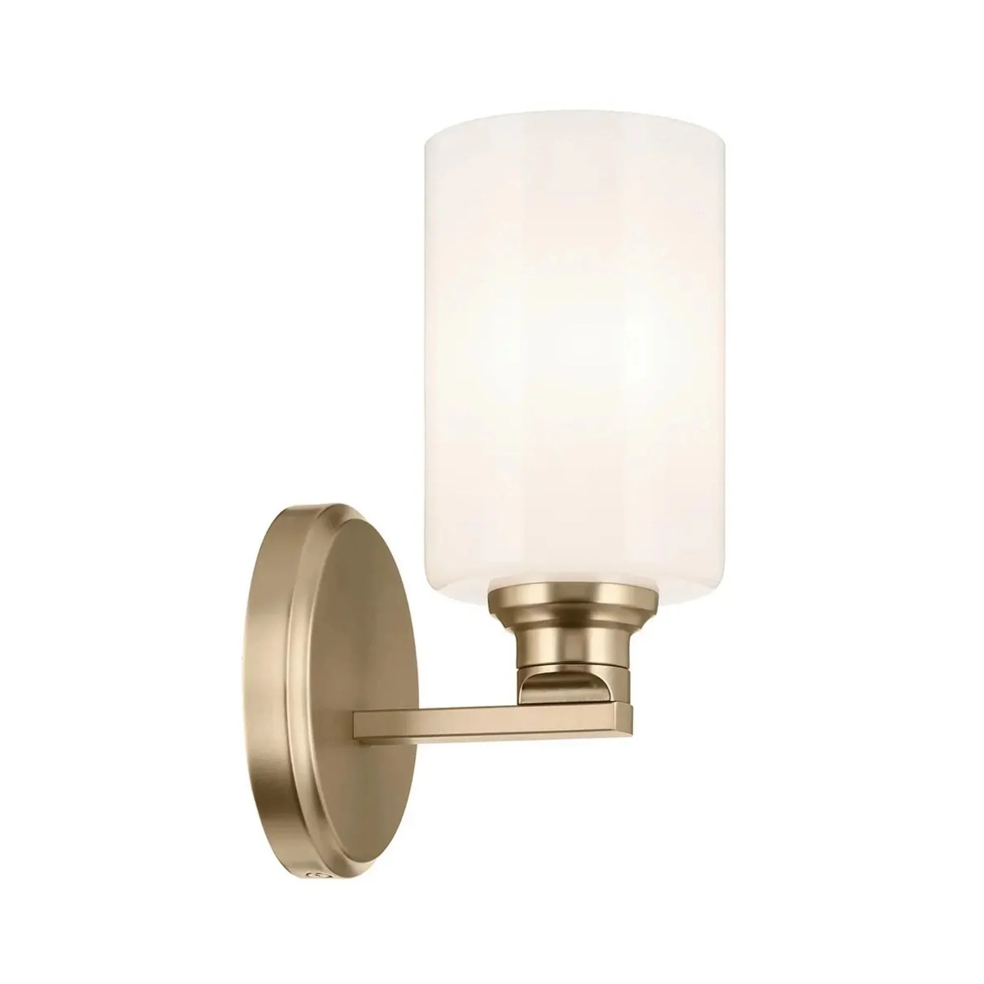 Kichler Lighting - Gioe 5" Wall Sconce, Champagne Bronze Finish, Opal Glass | Bees Lighting
