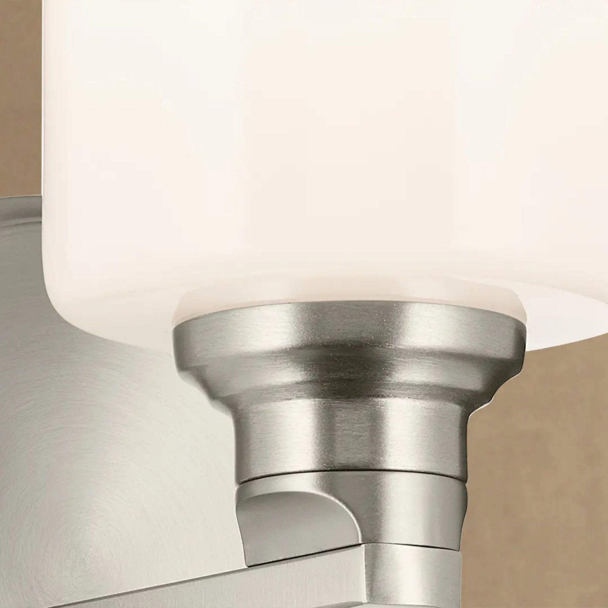 Gioe 5" Wall Sconce, Brushed Nickel Finish, Opal Glass