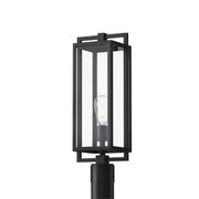 Kichler Goson 21 in. Outdoor Post Light, Black with Clear Glass