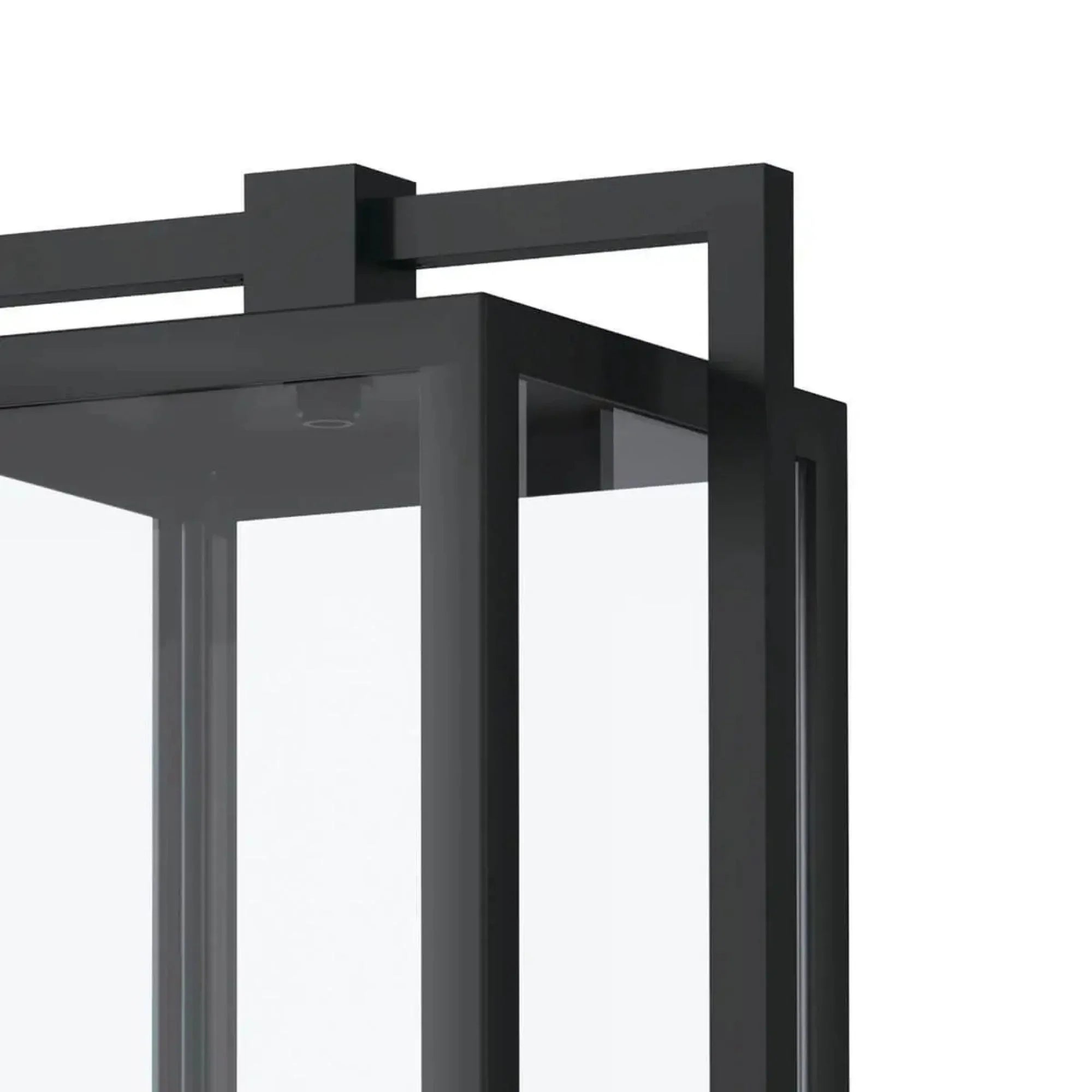 Kichler Goson 21 in. Outdoor Post Light, Black with Clear Glass