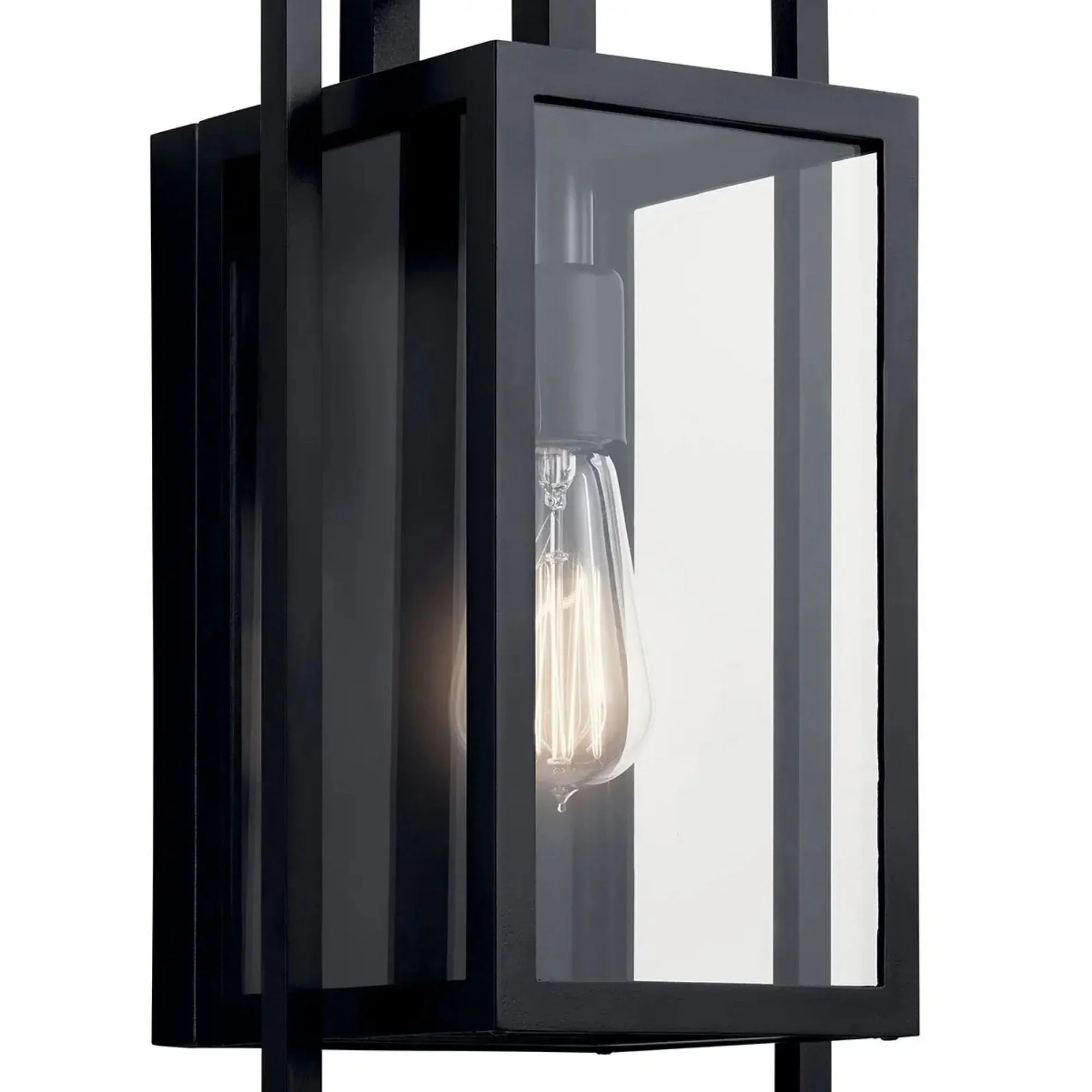 Goson 16" Outdoor Wall Light, Black Finish