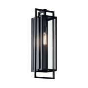 Goson 24" Outdoor Wall Light, Black Finish