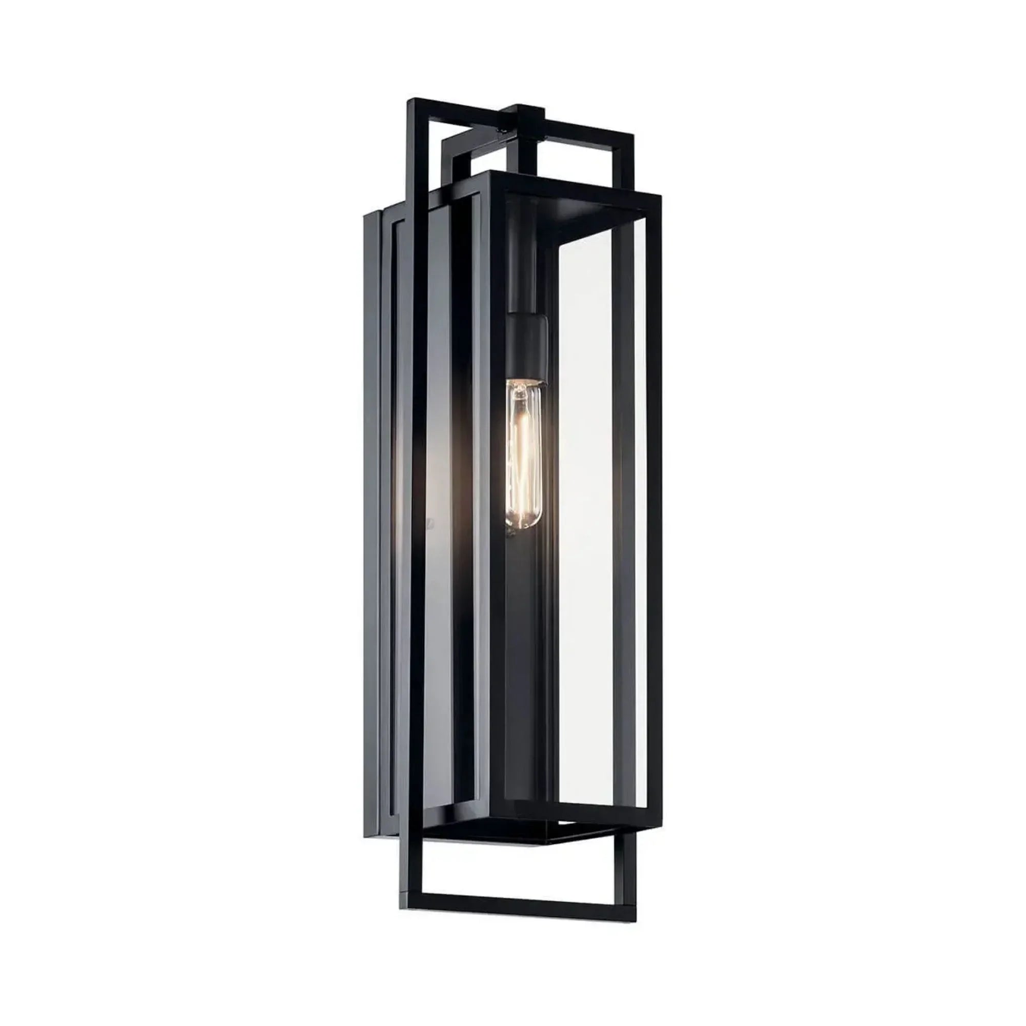 Goson 24" Outdoor Wall Light, Black Finish
