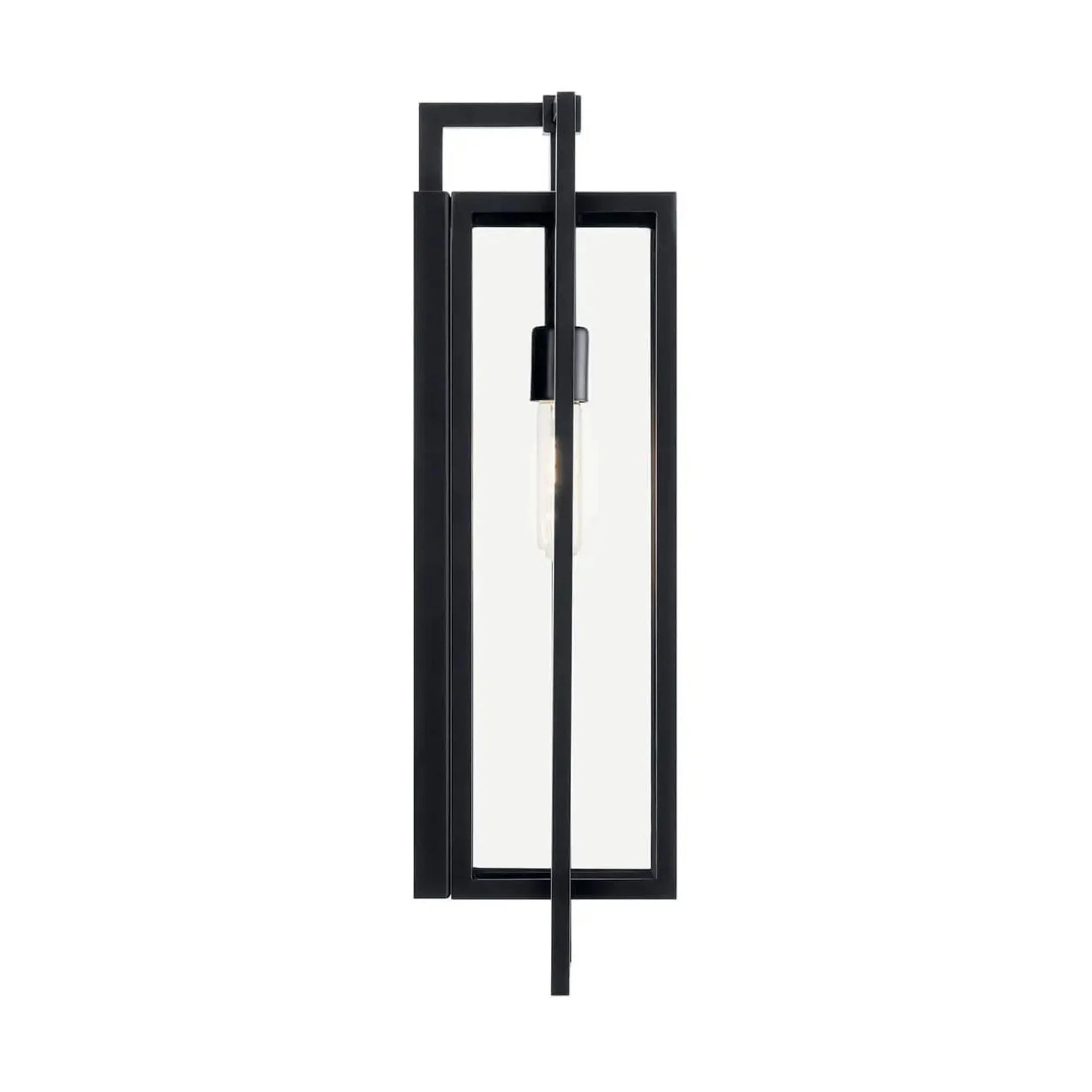 Goson 24" Outdoor Wall Light, Black Finish