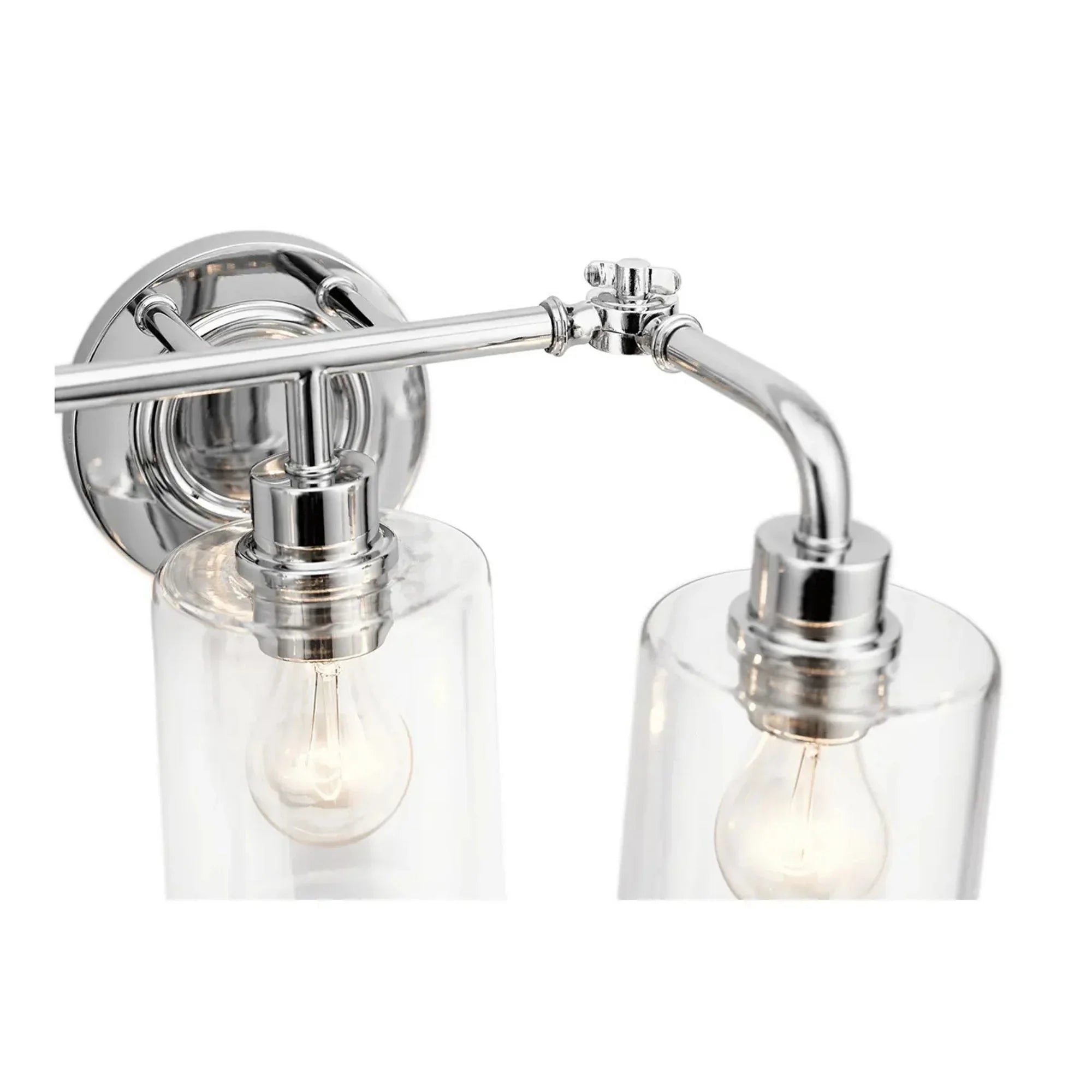 Kichler Gunnison 24 in. 3-Light Vanity Light, Chrome with Clear Glass