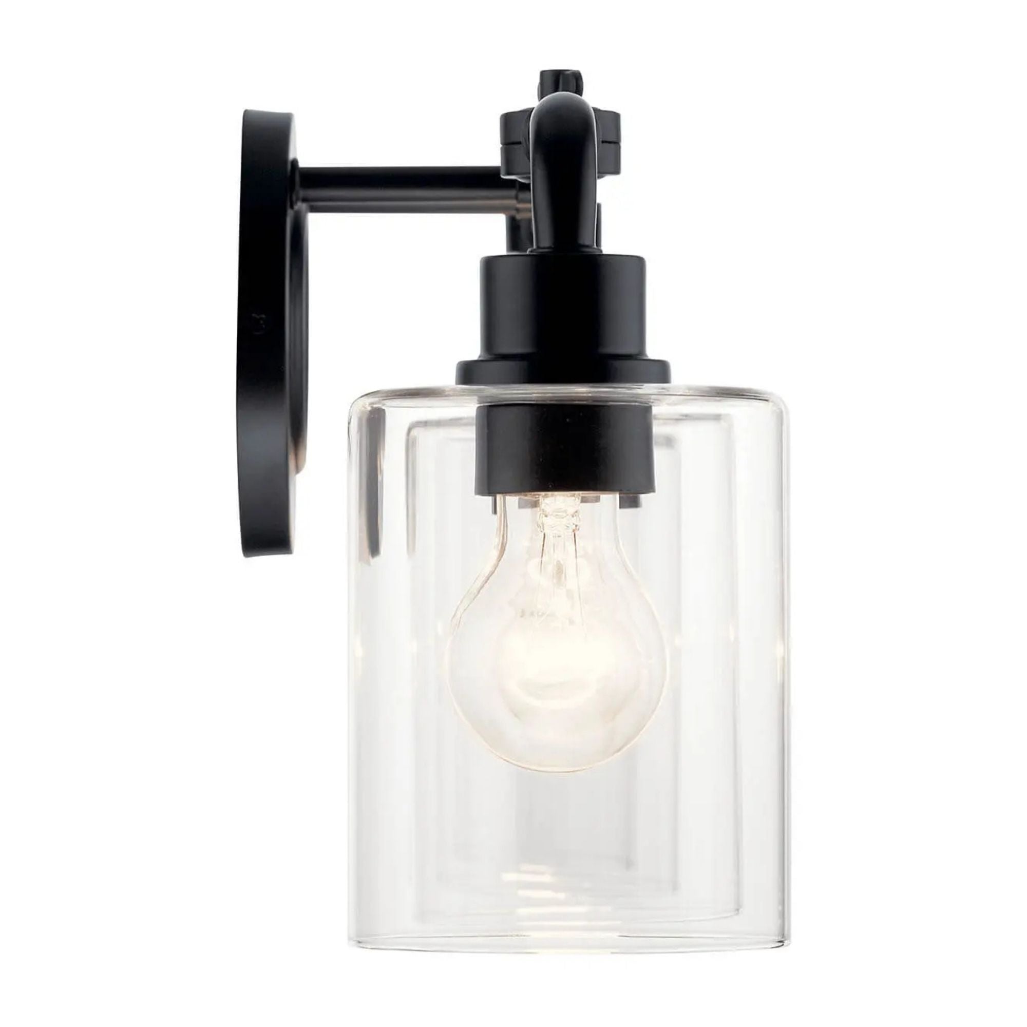 Gunnison 34" 4-Light Bath Vanity Light, Black Finish