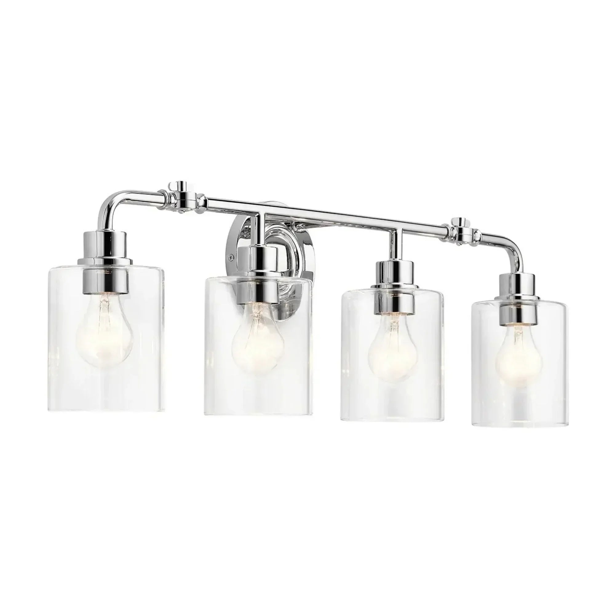 Gunnison 34" 4-Light Bath Vanity Light, Chrome Finish
