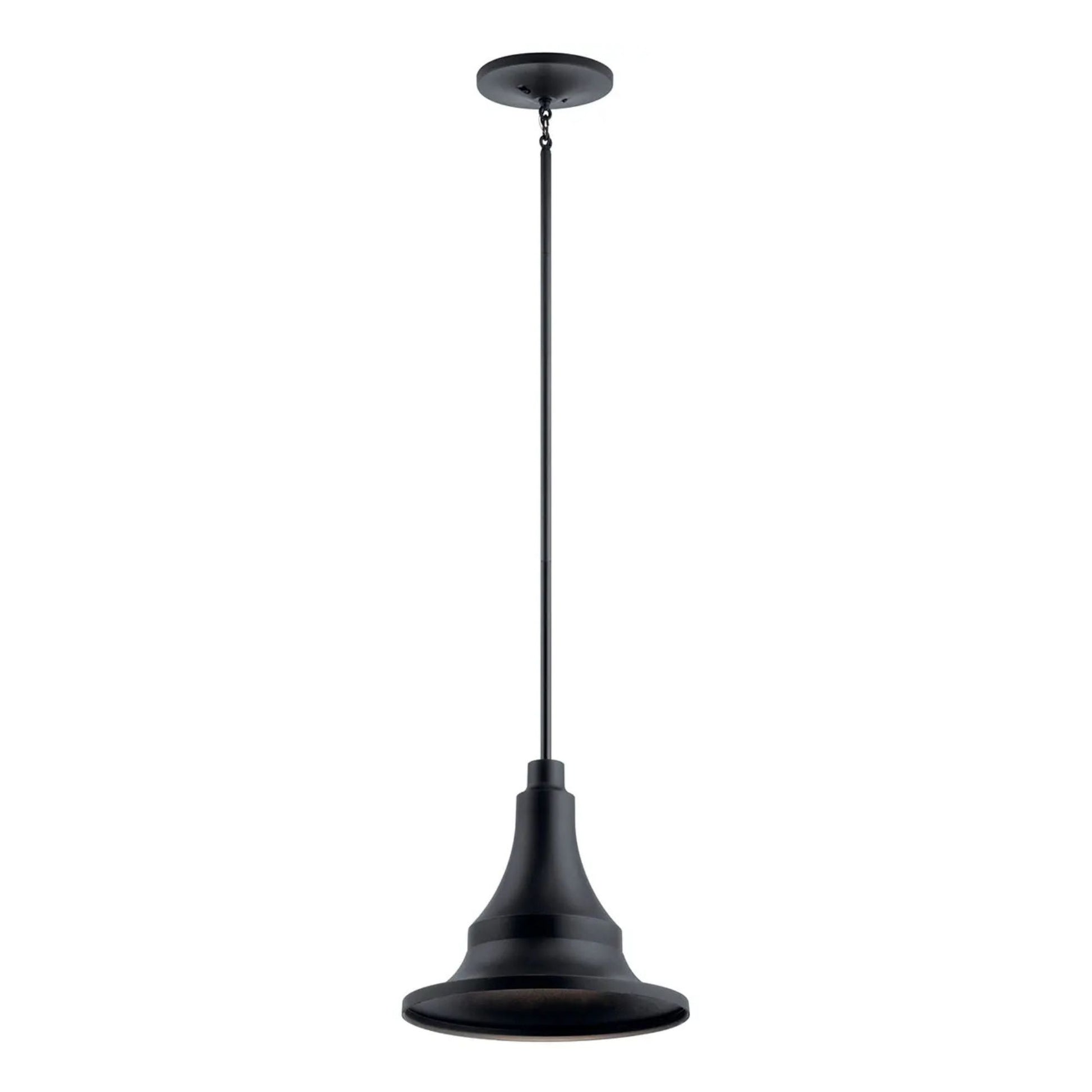 Kichler Lighting - Hampshire 17" Outdoor Pendant, Textured Black Finish | Bees Lighting