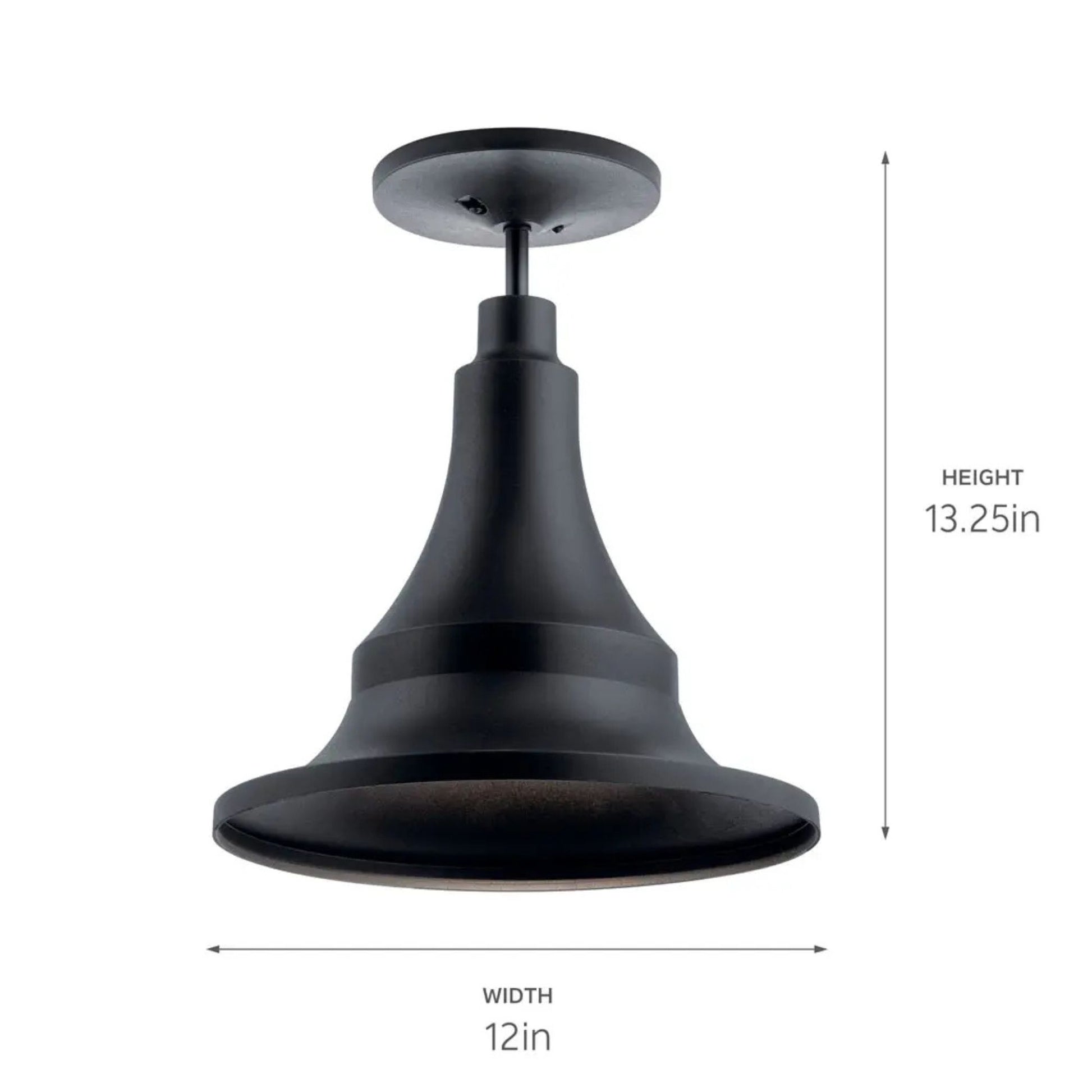 Kichler Lighting - Hampshire 17" Outdoor Pendant, Textured Black Finish | Bees Lighting