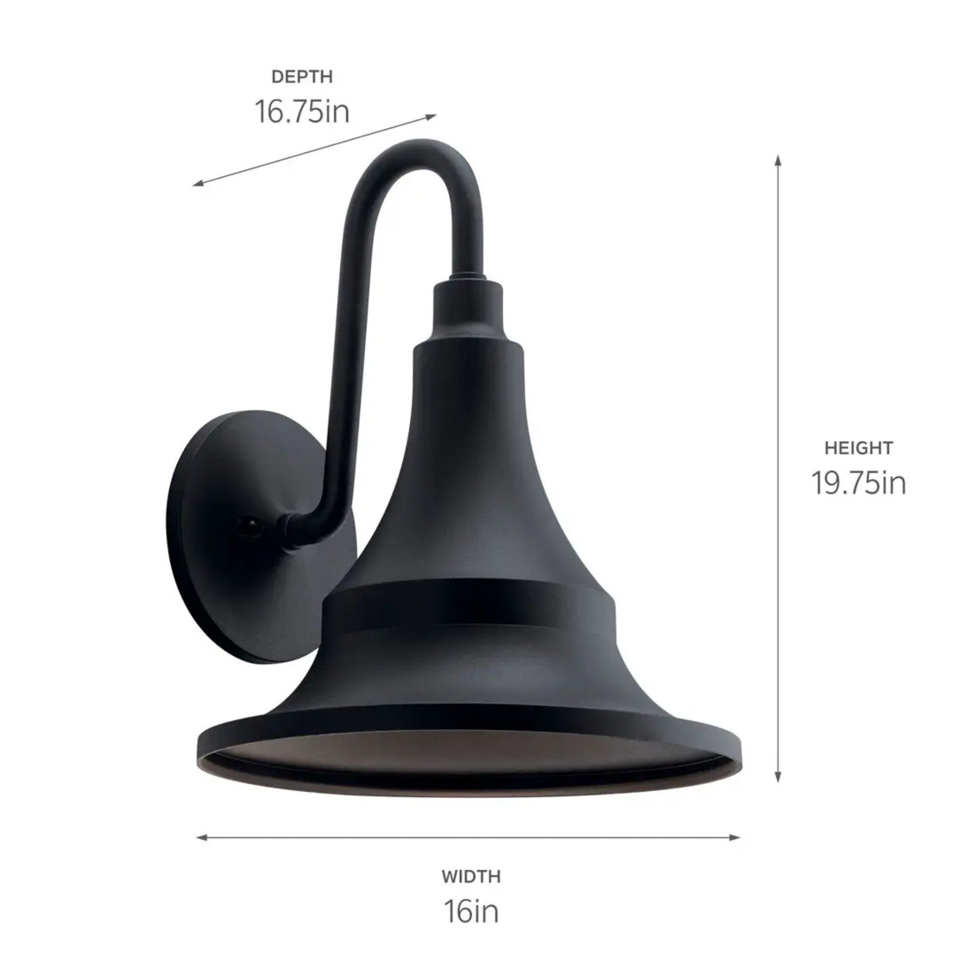 Kichler Lighting - Hampshire 20" Outdoor Wall Light, Textured Black Finish | Bees Lighting