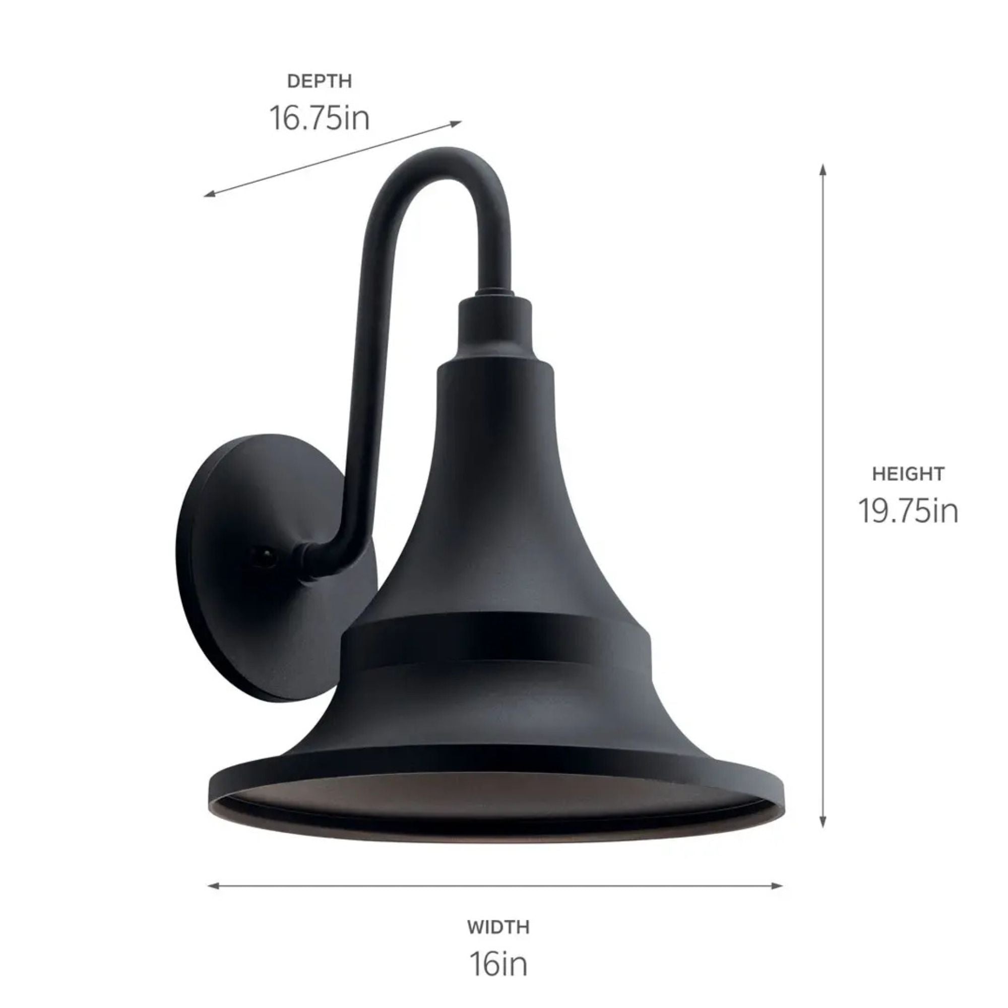 Kichler Lighting - Hampshire 20" Outdoor Wall Light, Textured Black Finish | Bees Lighting