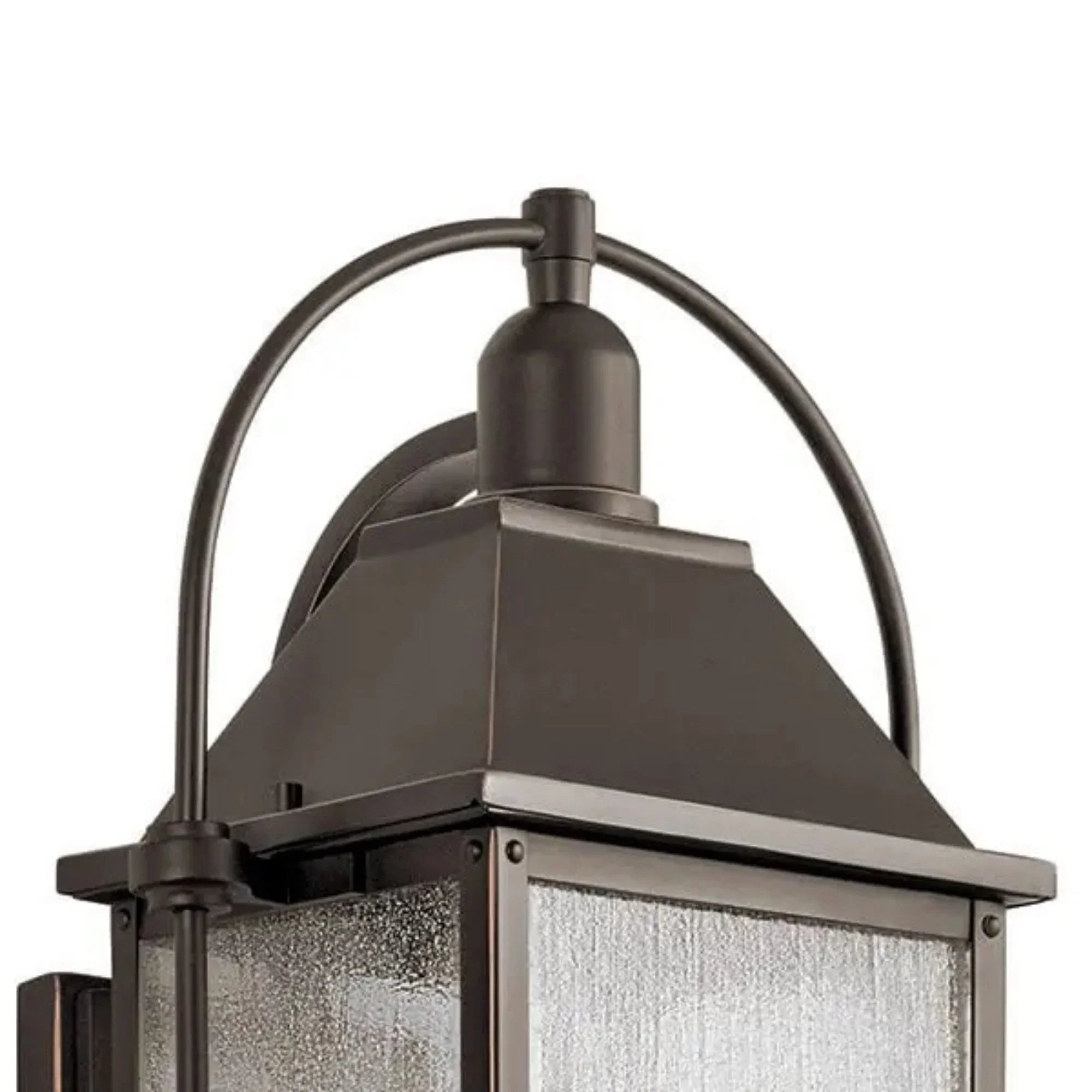 Kichler Harbor Row 28.75 in. 4-Light Outdoor Wall Sconce, Olde Bronze with Clear Seeded Glass