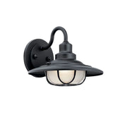 Harvest Ridge 11" Outdoor Wall Light, Textured Black Finish