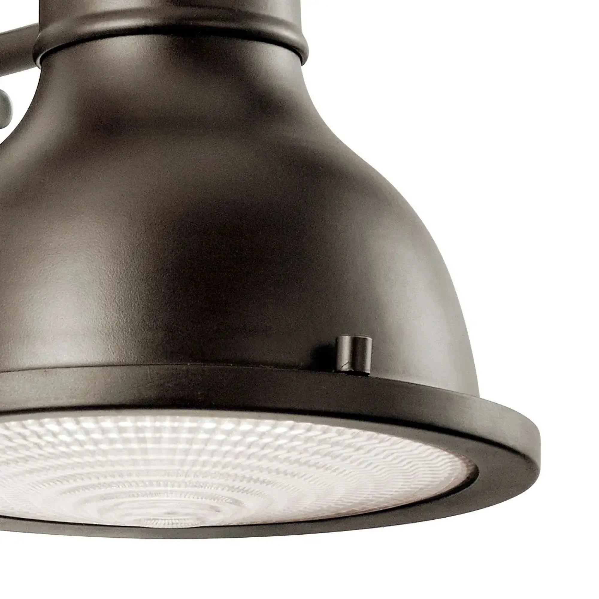 Kichler Hatteras Bay 8 in. Outdoor Wall Sconce, Olde Bronze with Metal Dome Shade