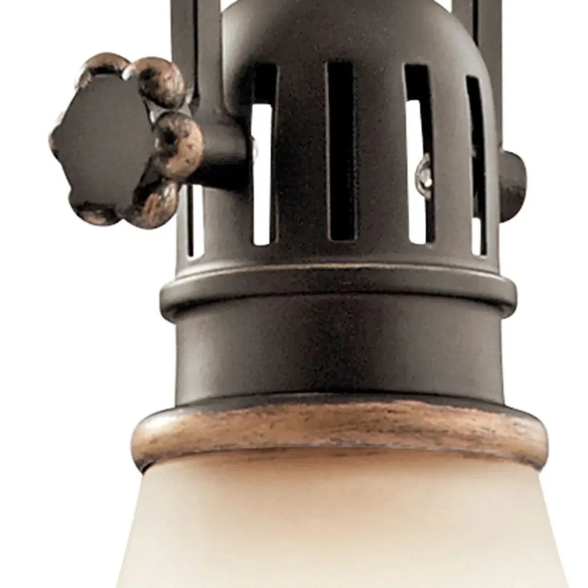 Kichler Hatteras Bay 12 in. Pendant, Olde Bronze with Metal Dome Shade