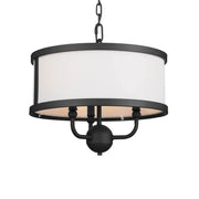 Heddle 16" 3-Light Chandelier, Textured Black Finish