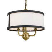 Kichler Lighting - Kichler Heddle Chandelier With Fabric Drum Shade | Bees Lighting